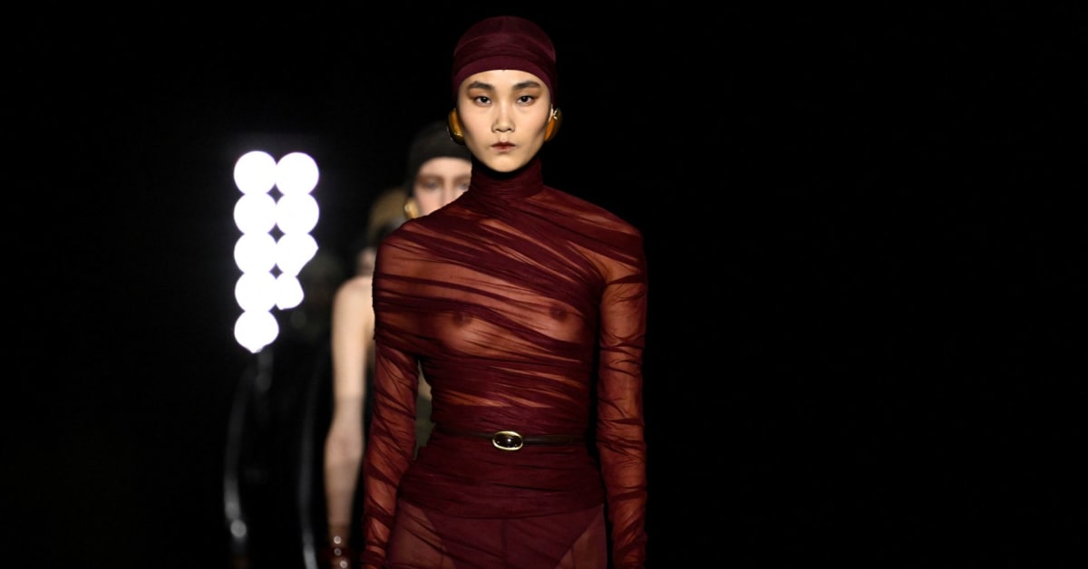Saint Laurent Leans Fully Into Naked Dressing For Fall Fashionista