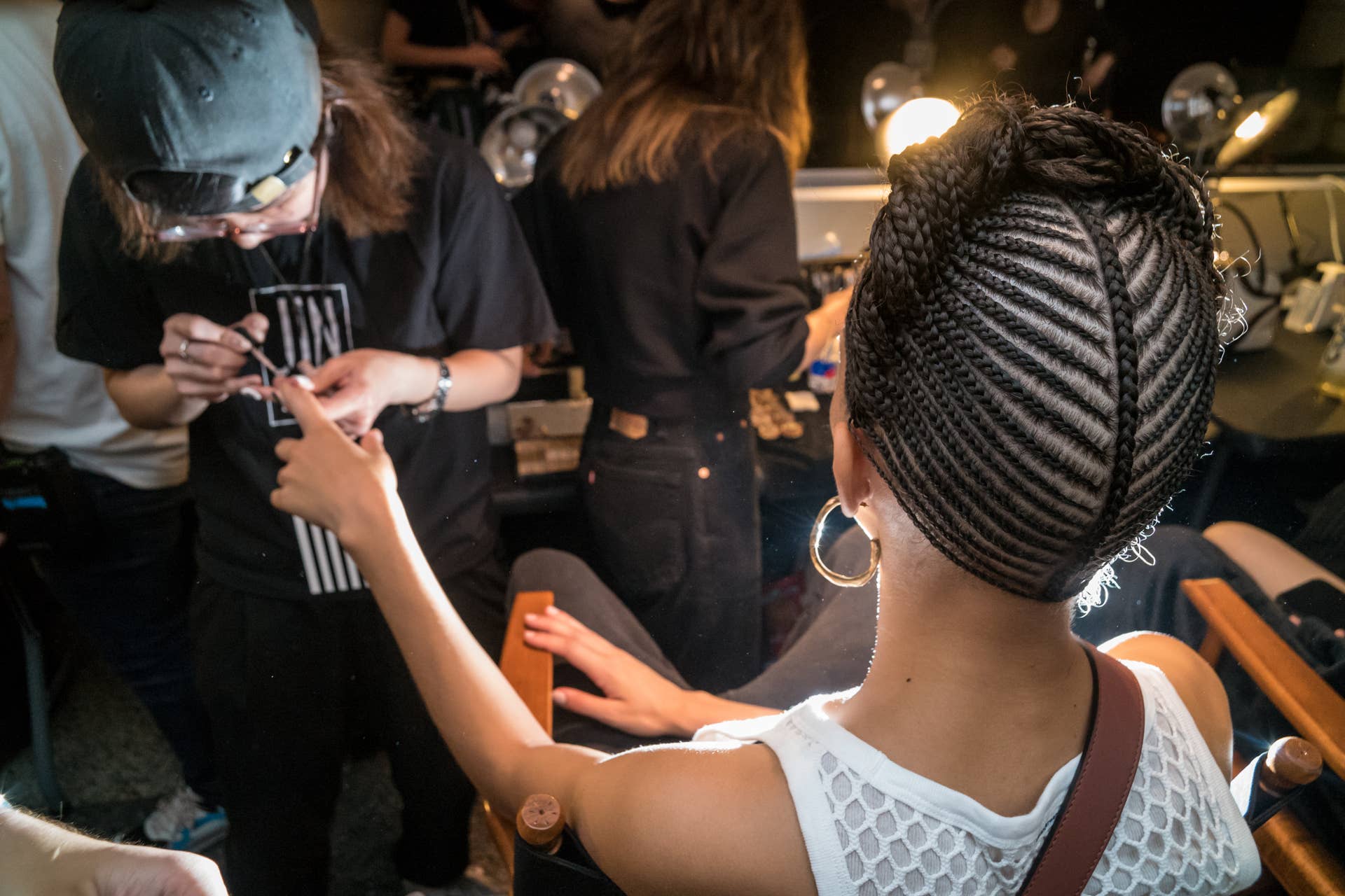 Alexander Wang's Latest Runway Beauty Look Featured 'Bull-Whip' Ponytails, Cornrows and Wet-Looking Hair