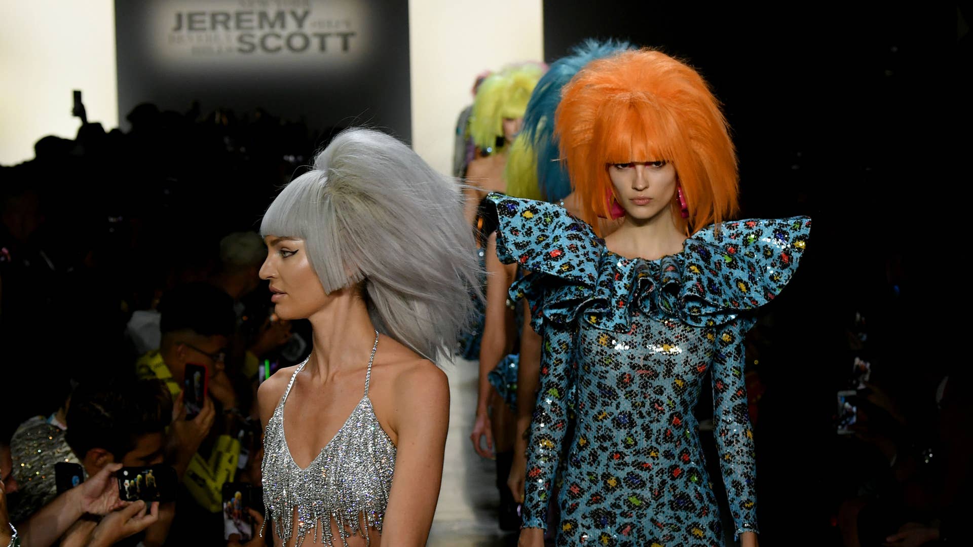 Jeremy Scott Creates His Own Hair-Metal-Meets-Glam-Rock Aesthetic for Spring 2020