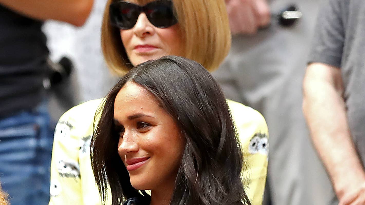 Meghan Markle Wore a Thing: J.Crew Denim Dress at the U.S. Open (With Anna Wintour) Edition