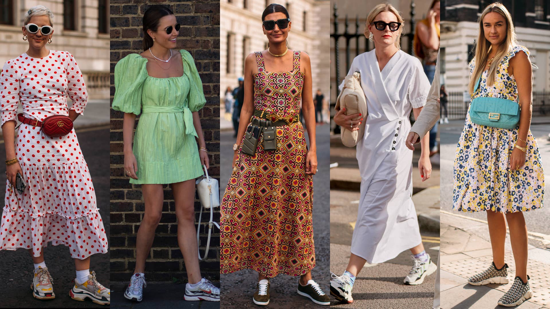 Showgoers Wore Sneakers With Their Dresses Over the Weekend at London Fashion Week