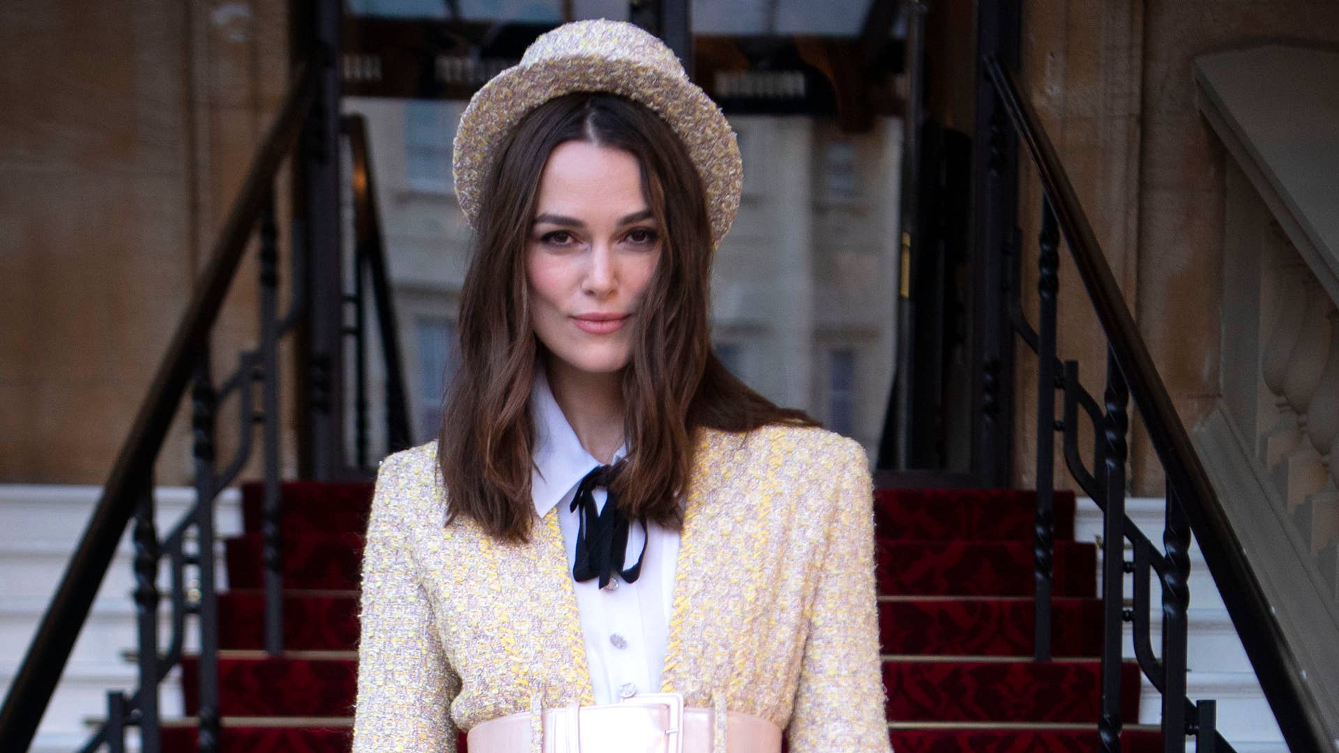 Keira Knightley Wore Chanel Haute Couture to Get Her OBE at Buckingham Palace