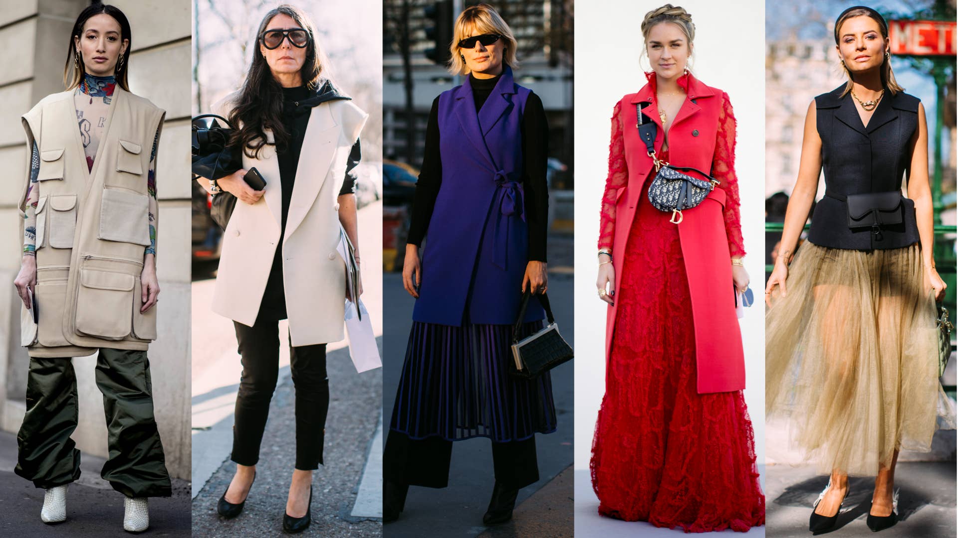 The Street Style Crowded Wore All Sorts of Vests on Day 1 of Paris Fashion Week