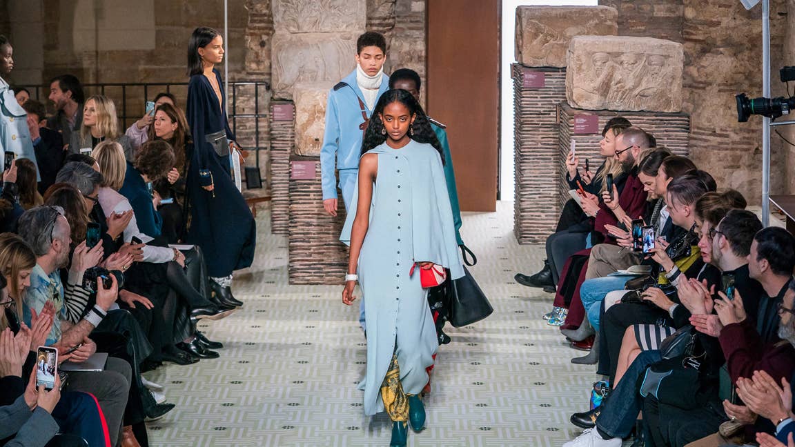 Bruno Sialelli Makes His Runway Debut With Lanvin's Fall 2019 Collection