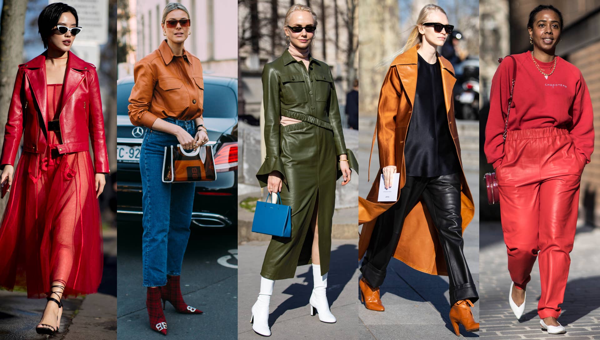 Colorful Leather Was Everywhere on Day 2 of Paris Fashion Week