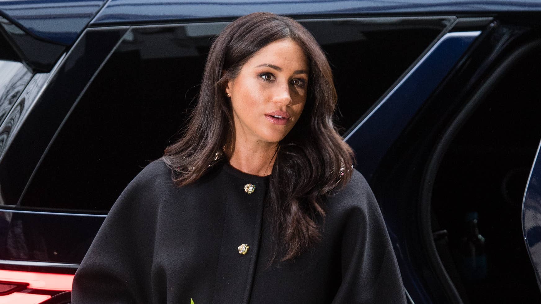 Meghan Markle Wore a Thing: La Ligne Printed Dress Edition