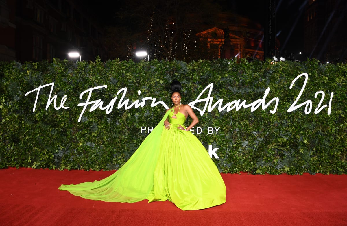 gabrielle union attends the fashion awards 2021 at the royal albert hall