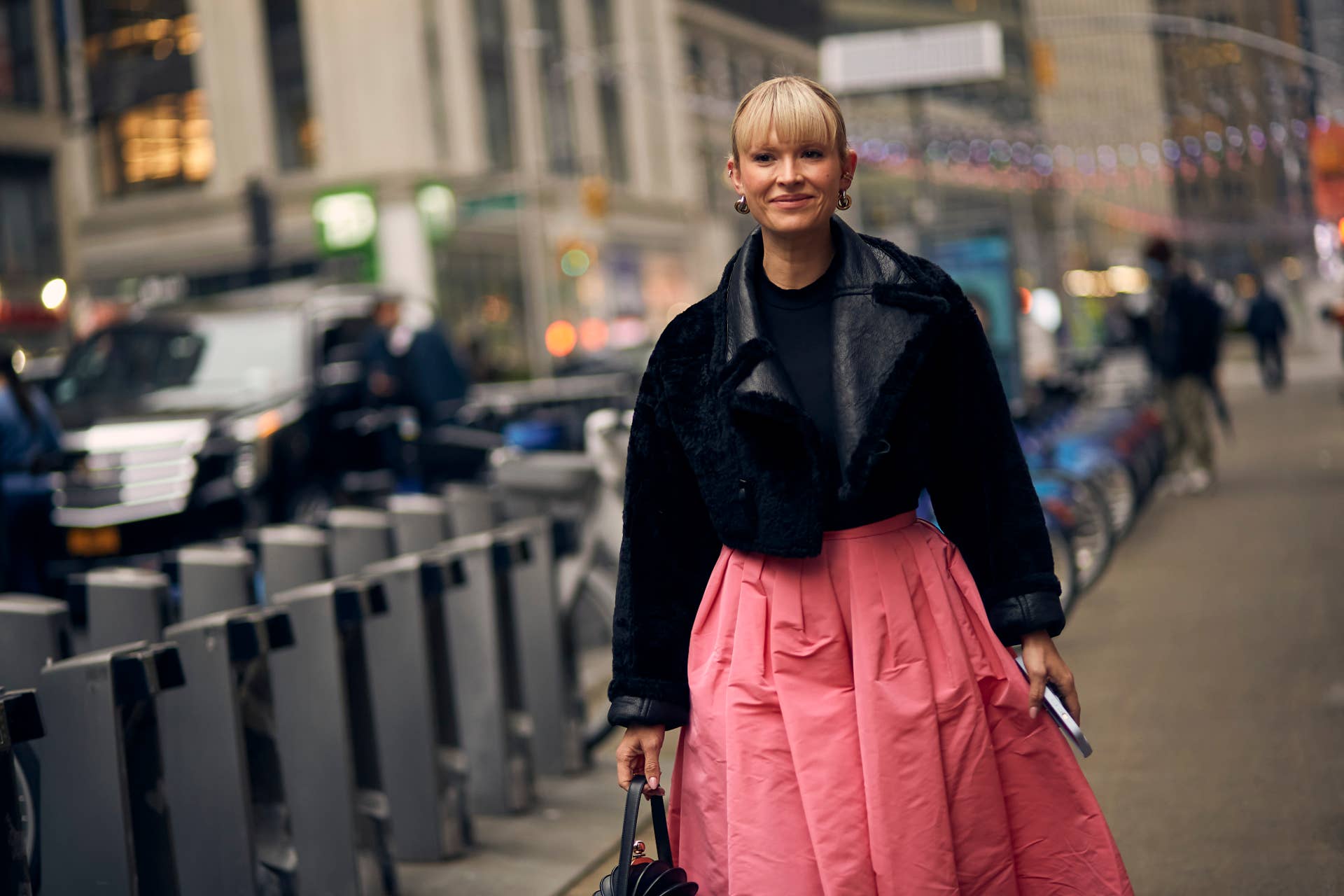 Motorcore Leather Ruled Street Style on Day 1 of New York Fashion Week