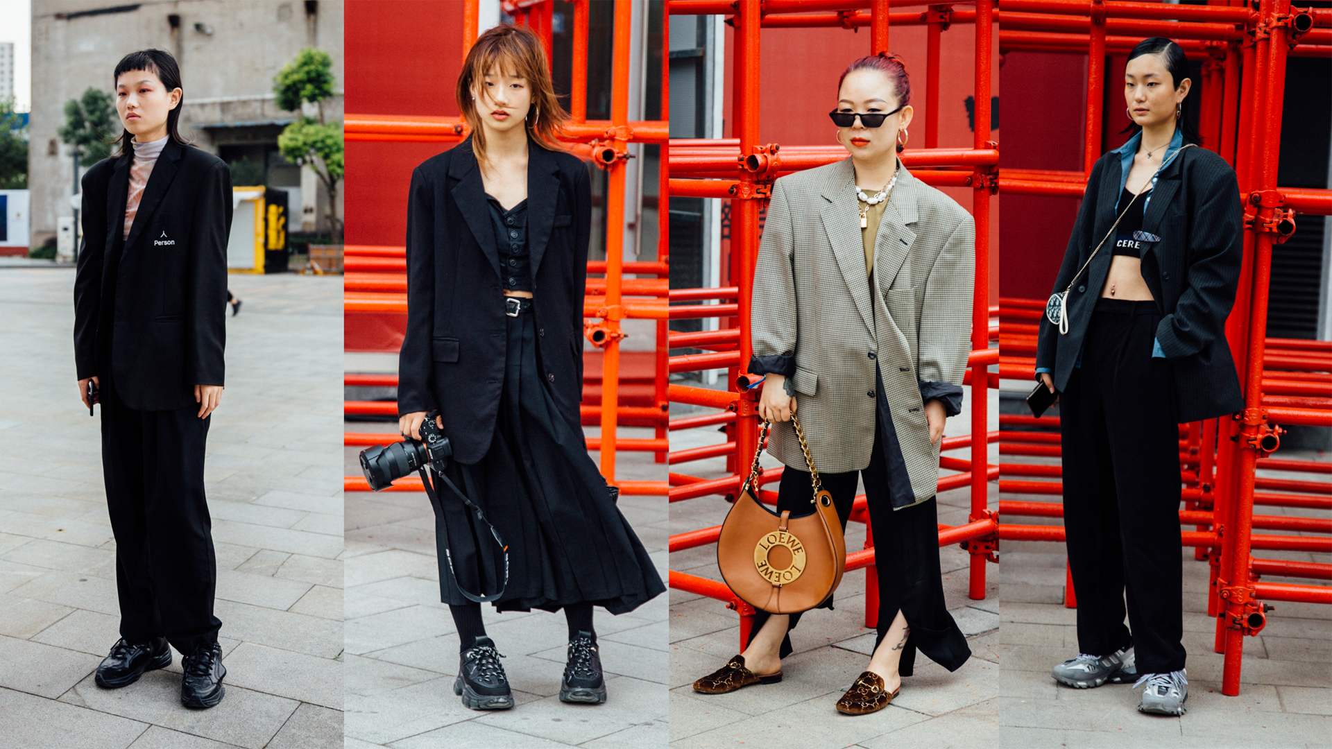 Blazers Were a Street Style Hit at Shanghai Fashion Week