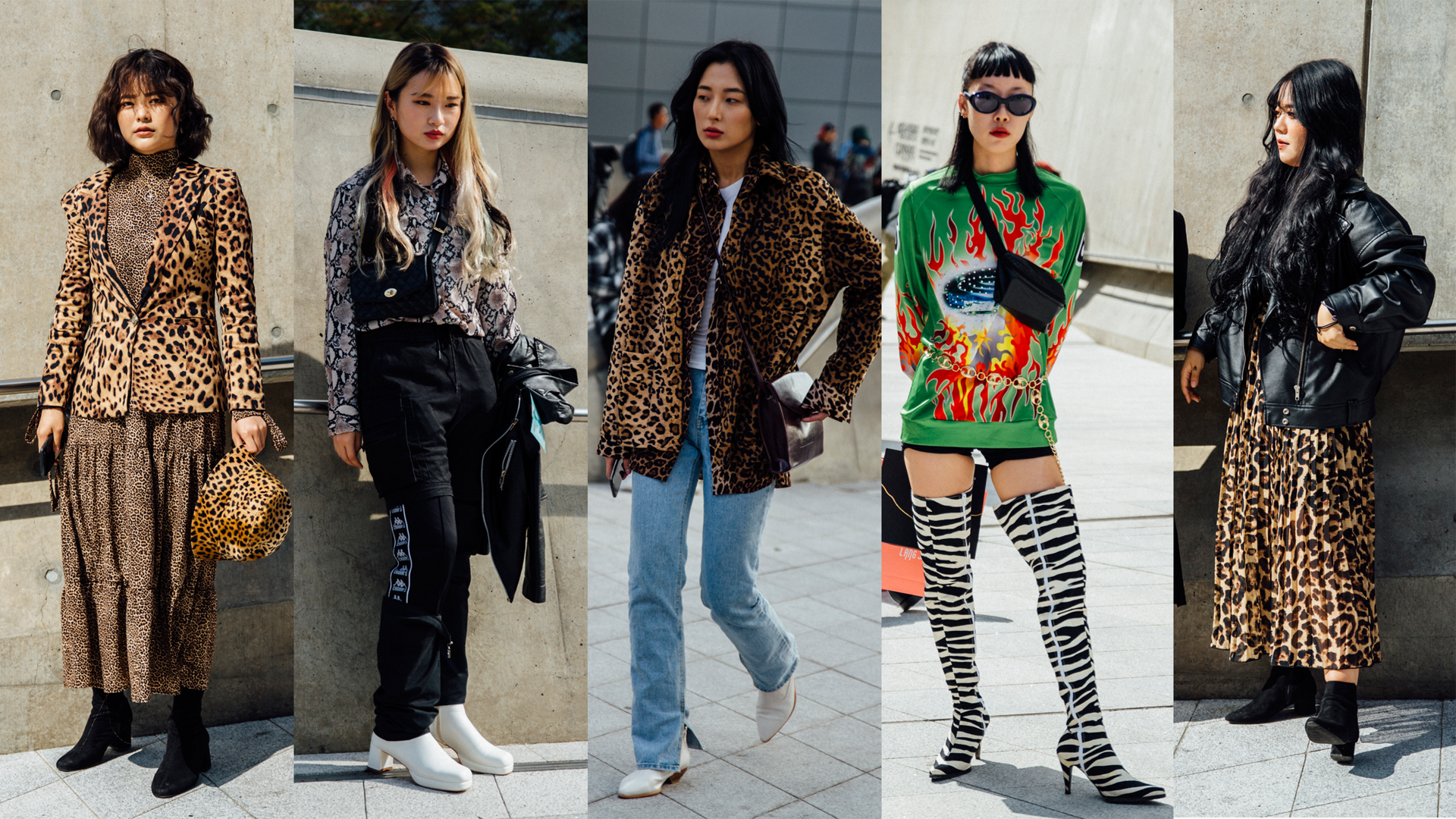 Showgoers Wore Their Best Animal Prints at Seoul Fashion Week