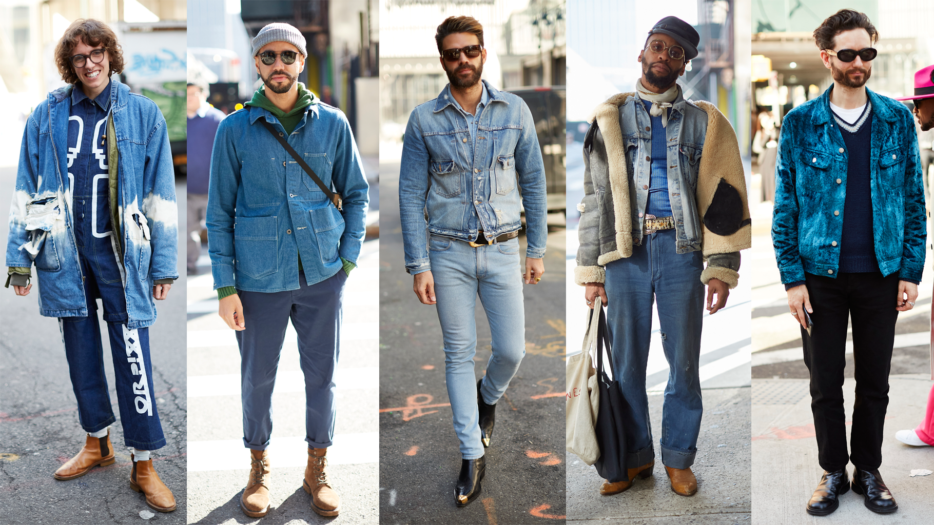 At New York Fashion Week: Men's, Canadian Tuxedos Were a Street Style Favorite