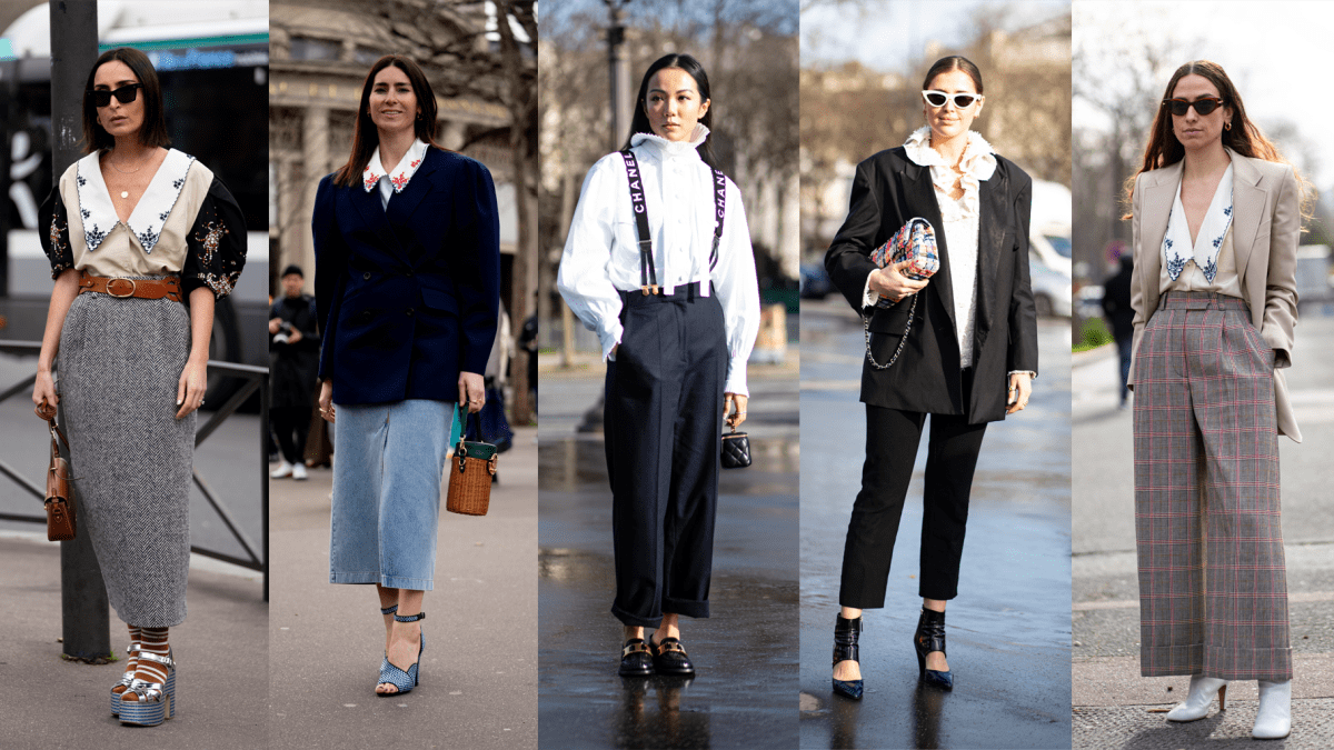 Showgoers Stepped up Their Collar Game on Day 8 of Paris Fashion Week