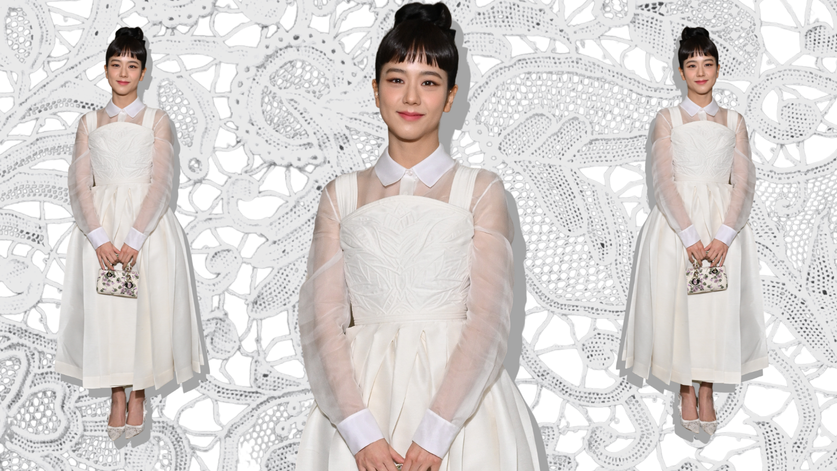 Jisoo Masters Audrey-Hepburn-Chic at the Dior Haute Couture Show