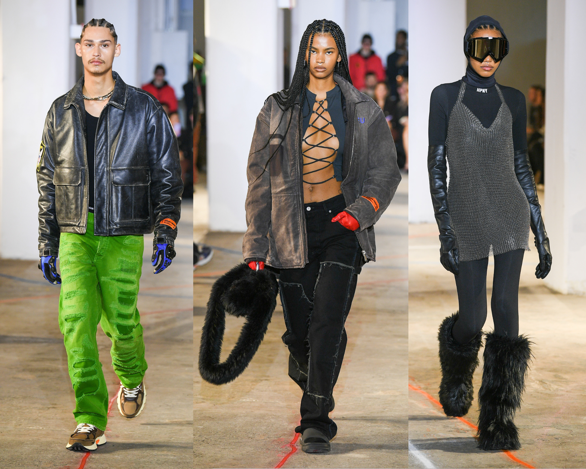 Heron Preston Upgrades Streetwear With Luxe Leather and Medieval-Style Chainmail