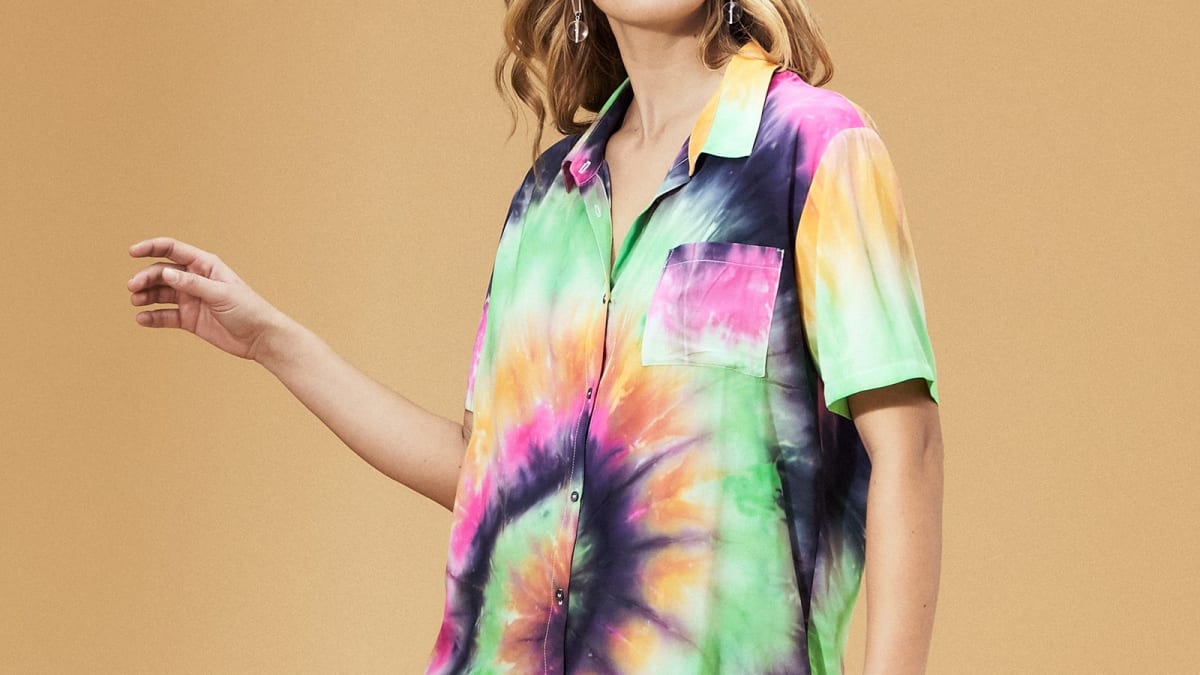 The Tie-Dye Button-Down to Help Maria Channel 'Vacation Dad' This Summer