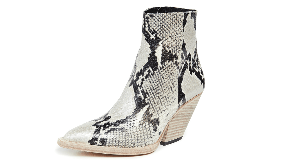 These Ankle Boots Convinced Dara to Give Snakeskin a Shot