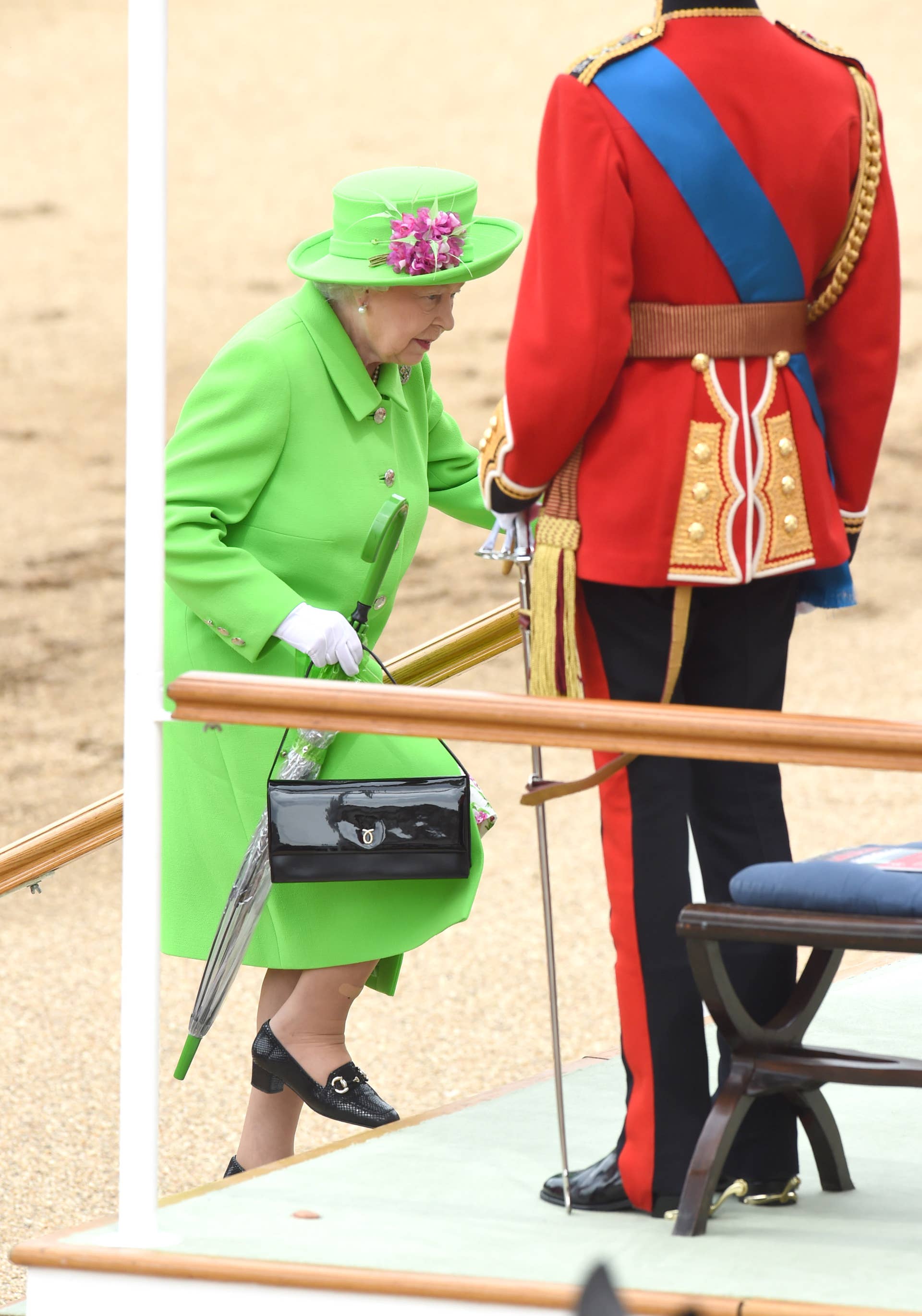It's Queen Elizabeth II's Birthday Party and She Can Wear Lime Green if She  Wants To - Fashionista
