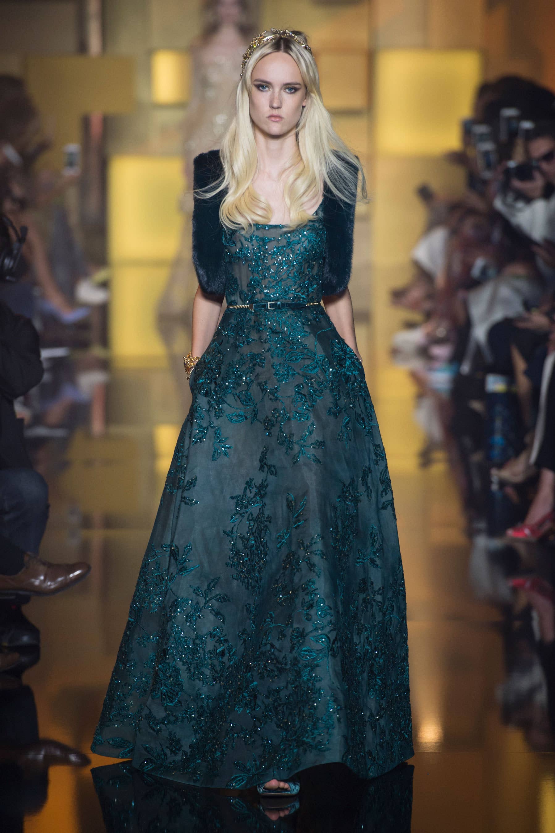 Elie Saab Showed Pretty Gowns for Moody Princesses at Couture - Fashionista