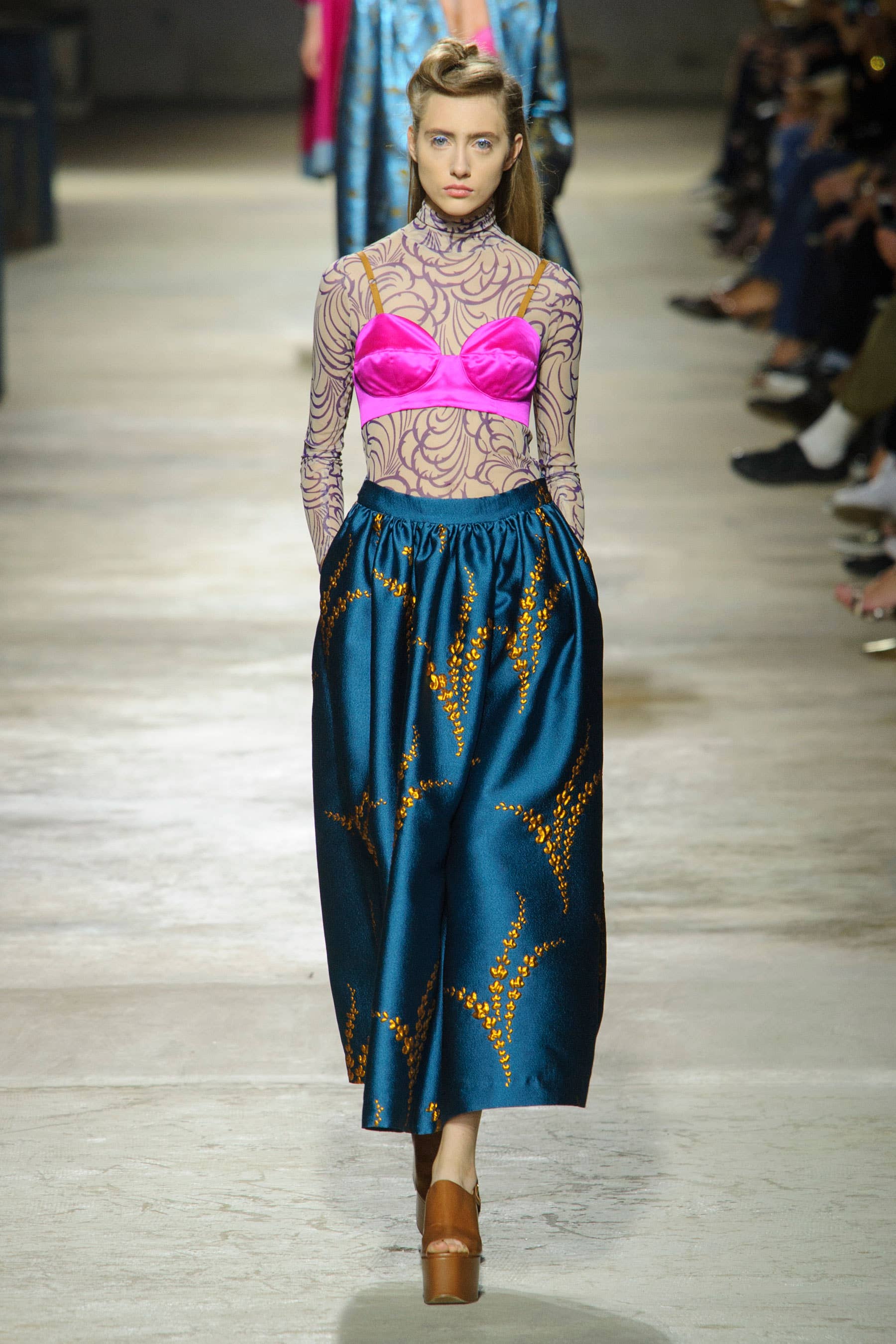 Dries van Noten's Flamboyant Prints Take a Sexy Turn for Spring