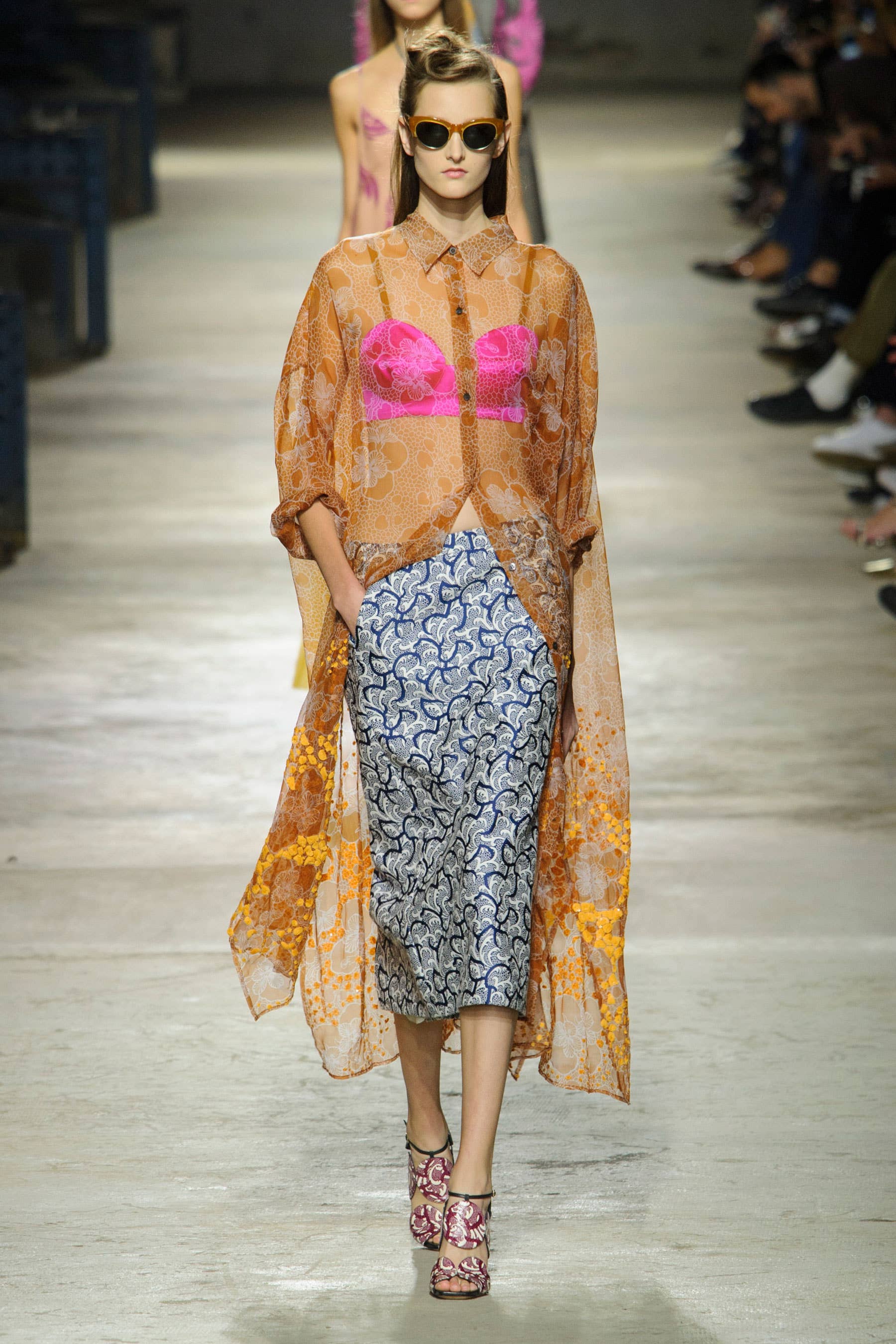 Dries van Noten's Flamboyant Prints Take a Sexy Turn for Spring