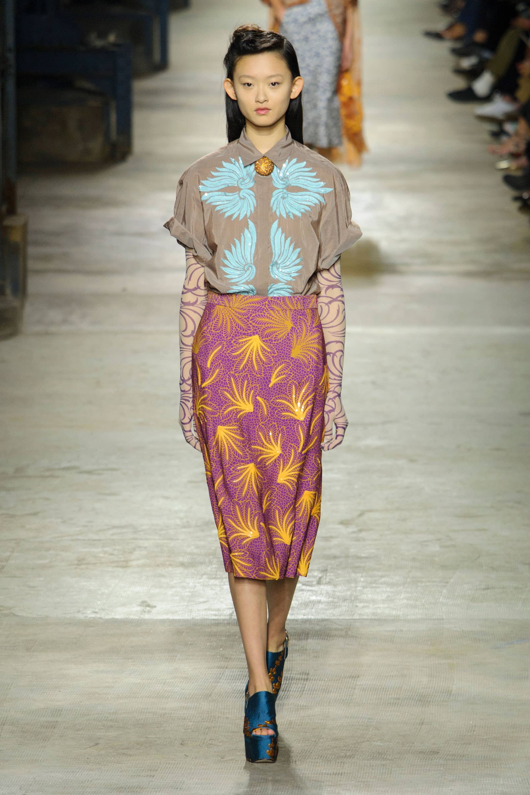 Dries van Noten's Flamboyant Prints Take a Sexy Turn for Spring