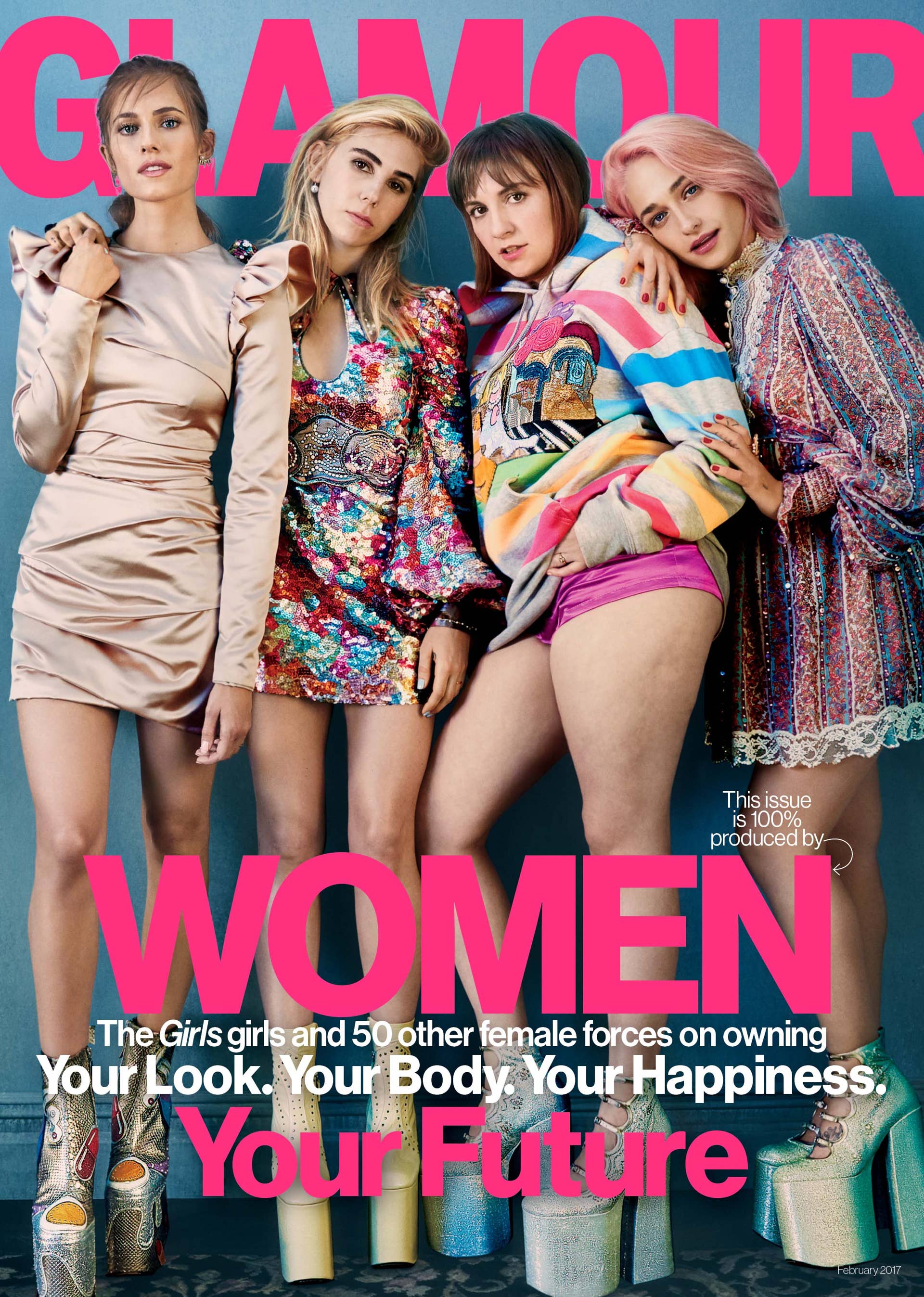 Glamour' Taps 'Girls' Cast to Cover Entirely Female-Produced