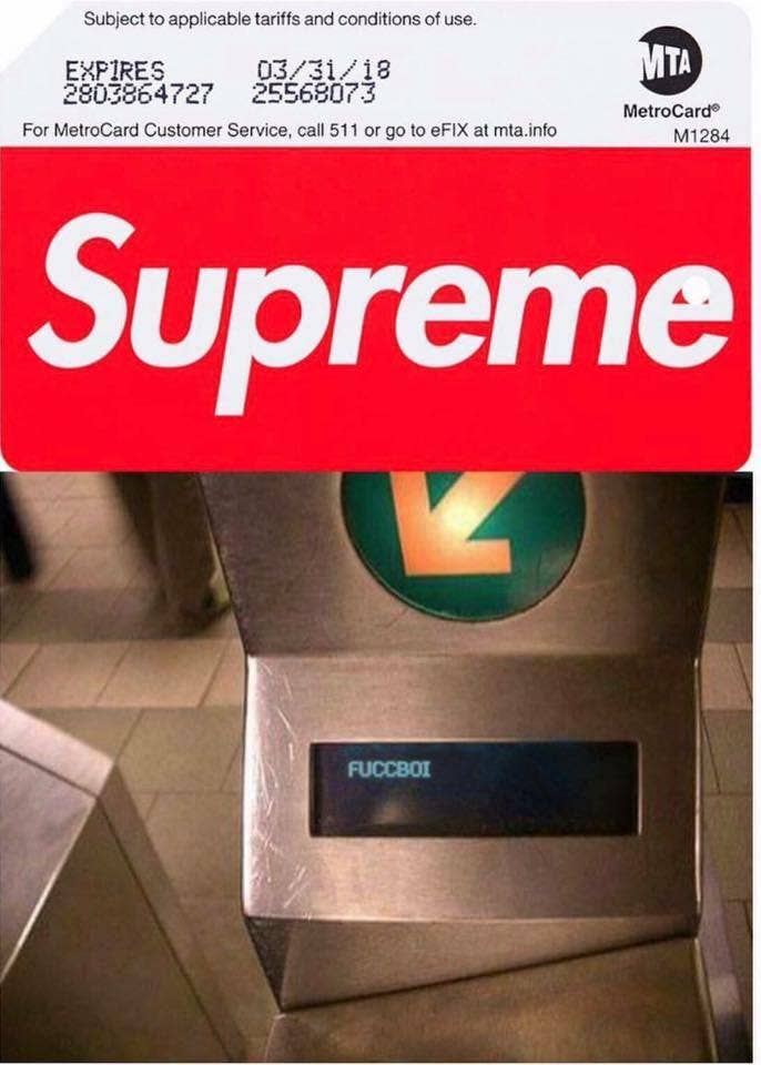 Maria Got a Supreme MTA MetroCard, Now What? - Fashionista