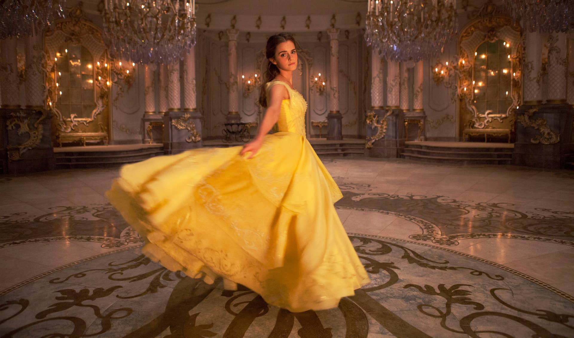 beauty beast belle dress Princess Belle Classic Floral Brocade Tiered Beauty And Beast Cosplay Costume Without Boning / Combination Lace Tie main image 0