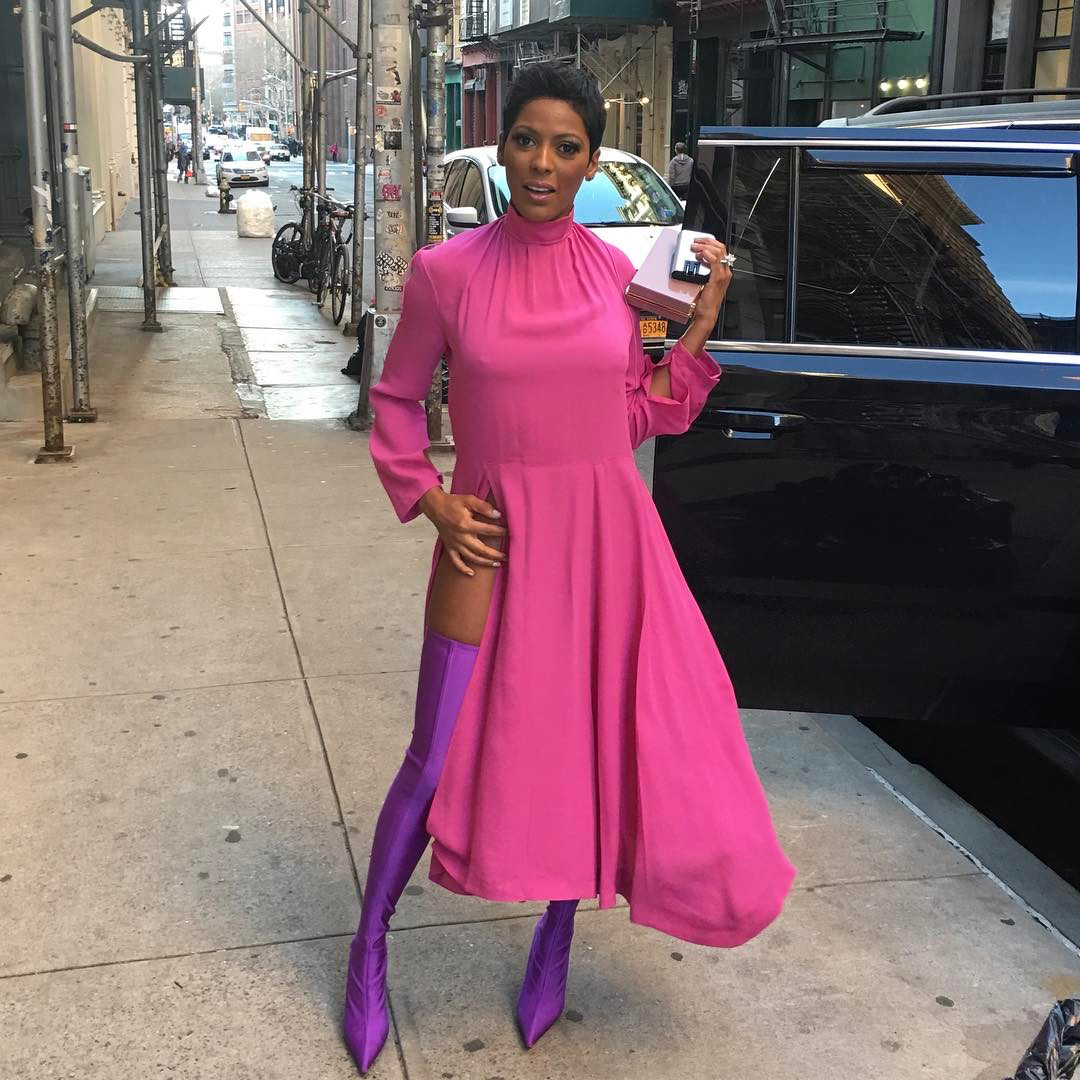 Tamron Hall Wore a Full Head-to-Toe Balenciaga Lewk in Brooklyn