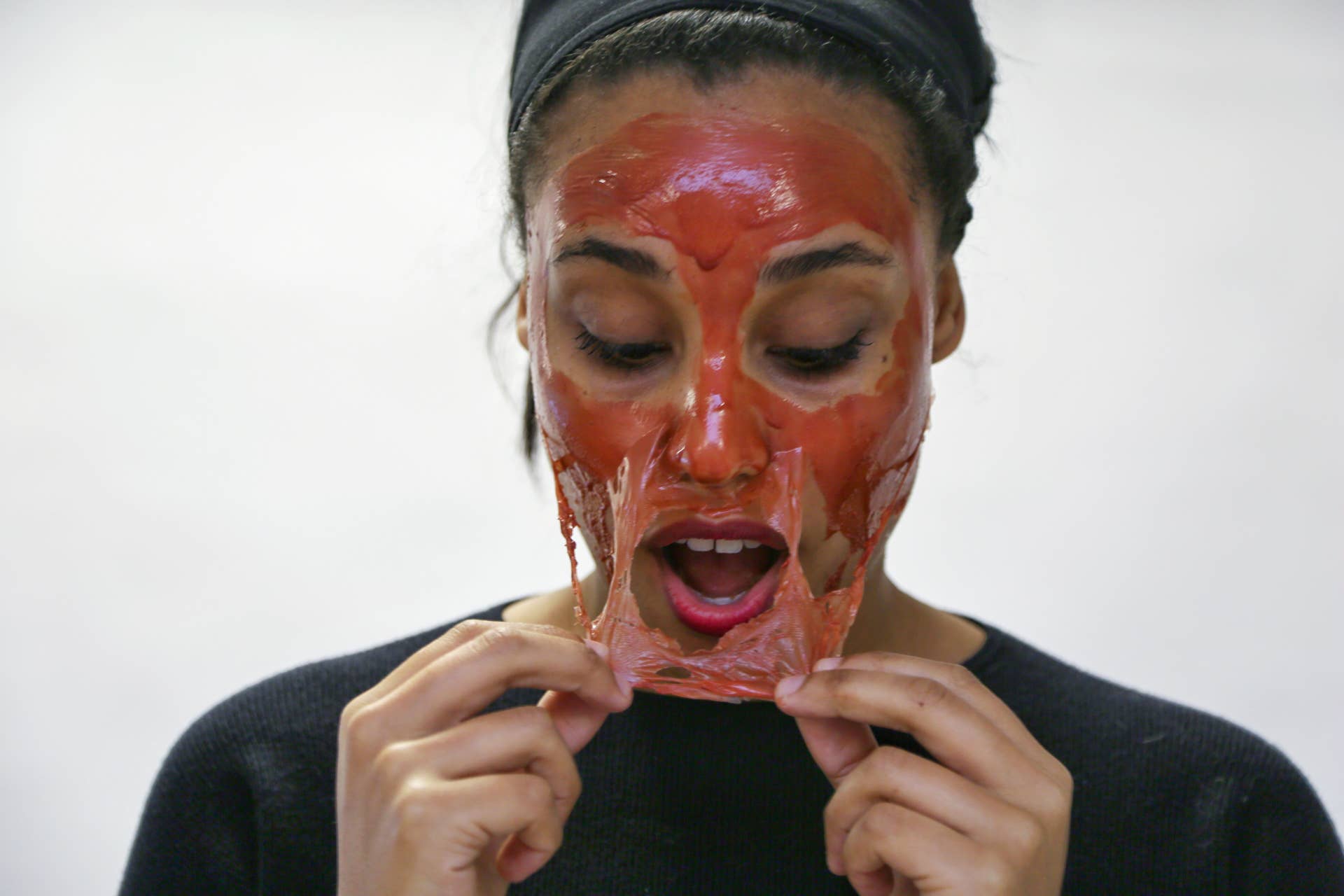 We Tried 7 Satisfyingly Weird Peel-Off Face Masks - Fashionista