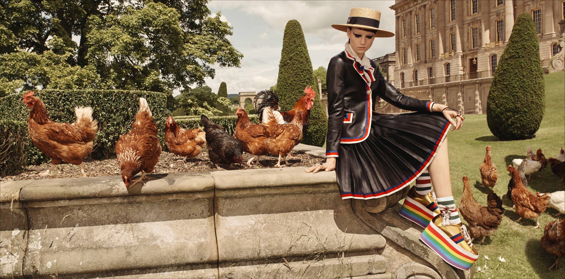 Gucci Takes Over an English Manor for Its Cruise 2017 Ad Campaign