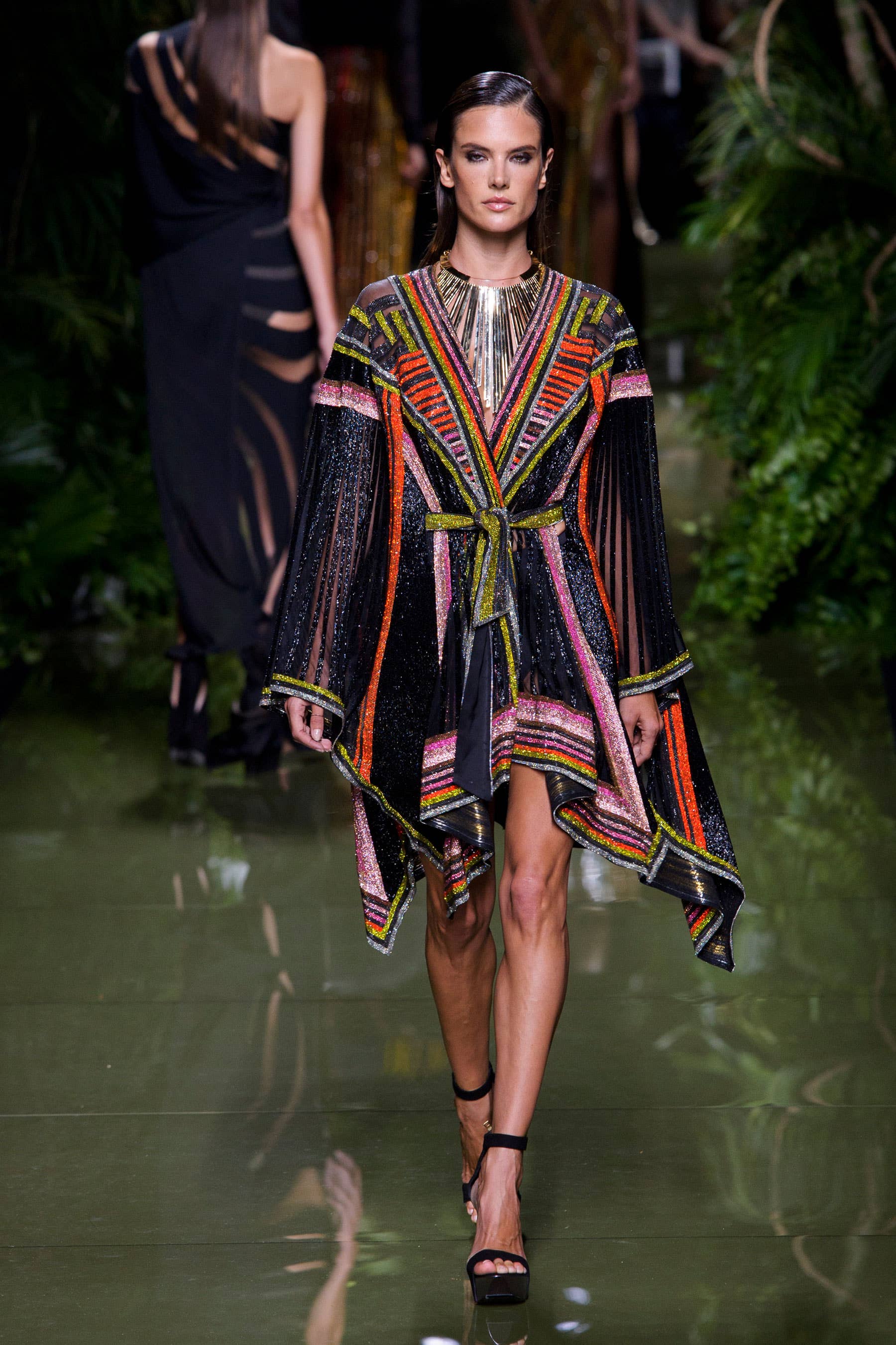 Welcome to Balmain's Flowy, Sexy and Shiny Spring Jungle - Fashionista