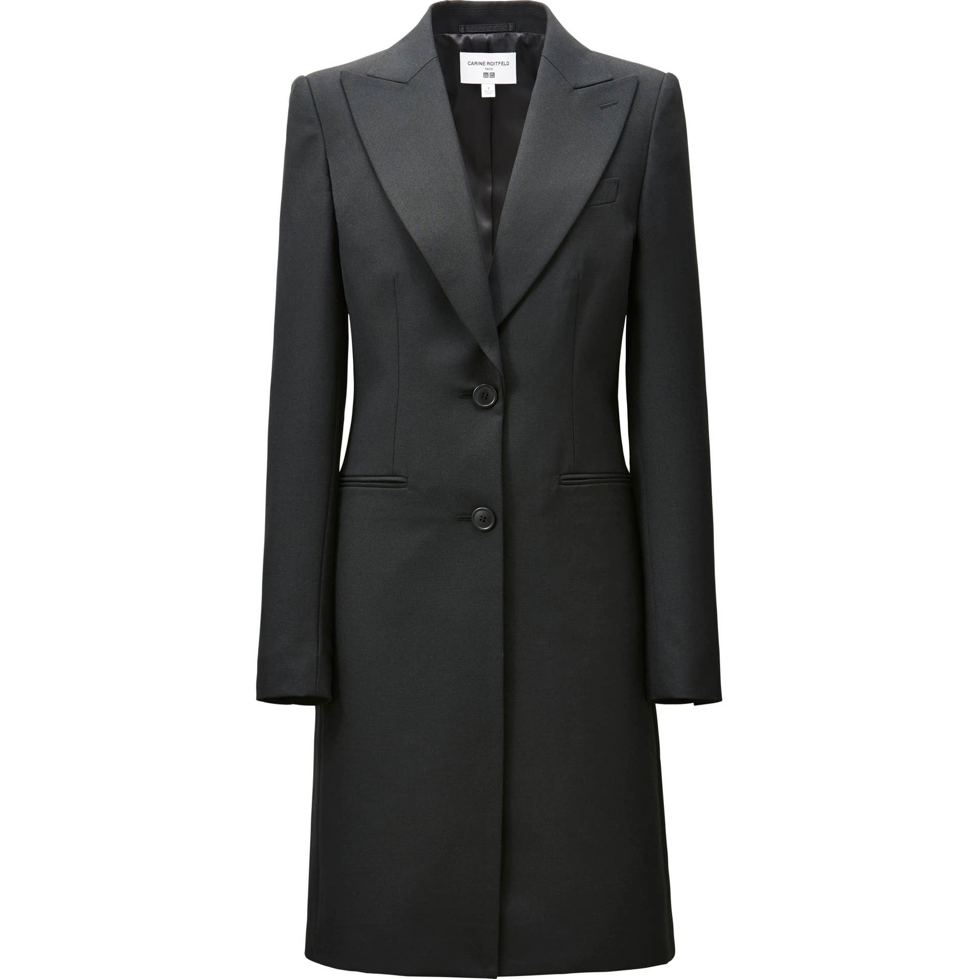 UNIQLO x CARINE ROITFELD ブラック スカートスーツ L UNIQLO - UNIQLO×CARINE ROITFELD コラボ タイトスカート 黒64の通販