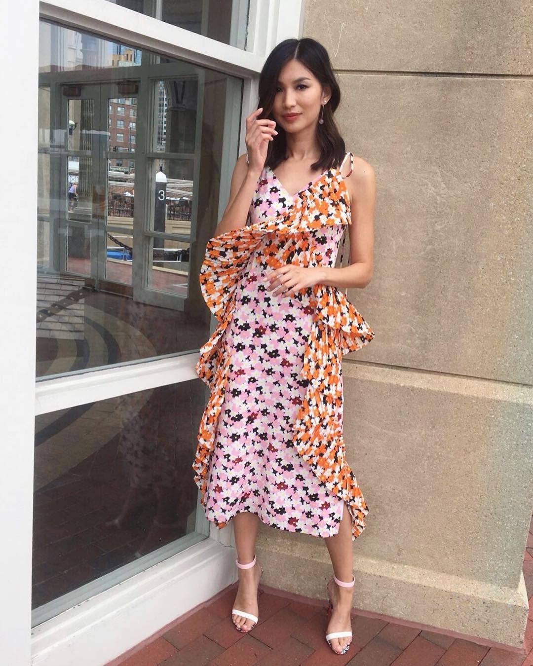 Crazy Rich Asians' Star Gemma Chan Celebrated Asian Fashion Design in a  Floral Kenzo Dress - Fashionista