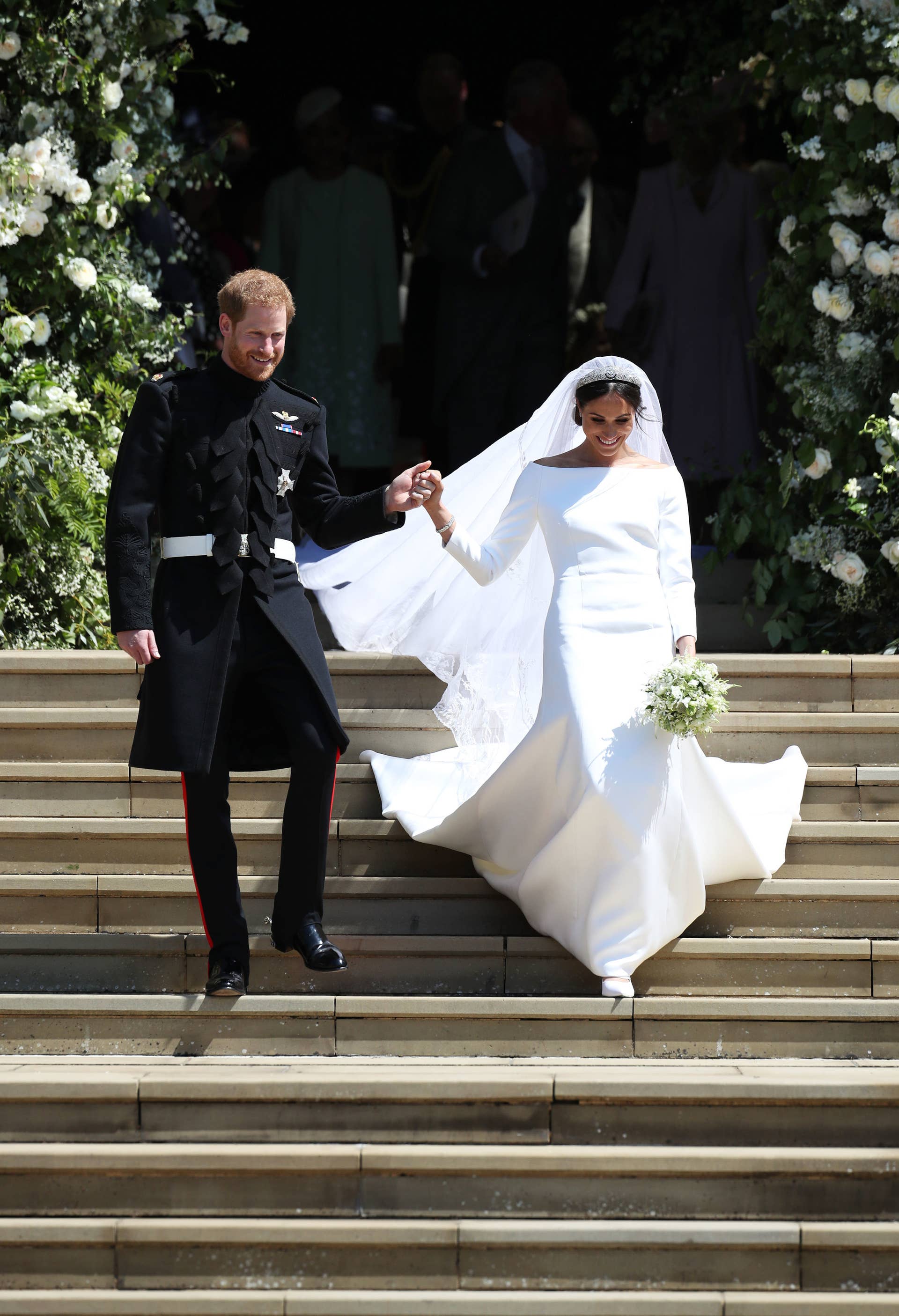meghan markle after wedding party dress Meghan Markle Wedding After Party Dress Meghan Markle S ESPYs Dress Nodded  To Her Wedding Reception