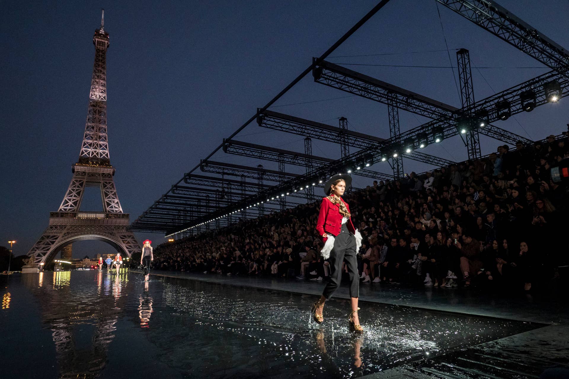Anthony Vaccarello's Glam-Rockers Walk on Water at Saint Laurent