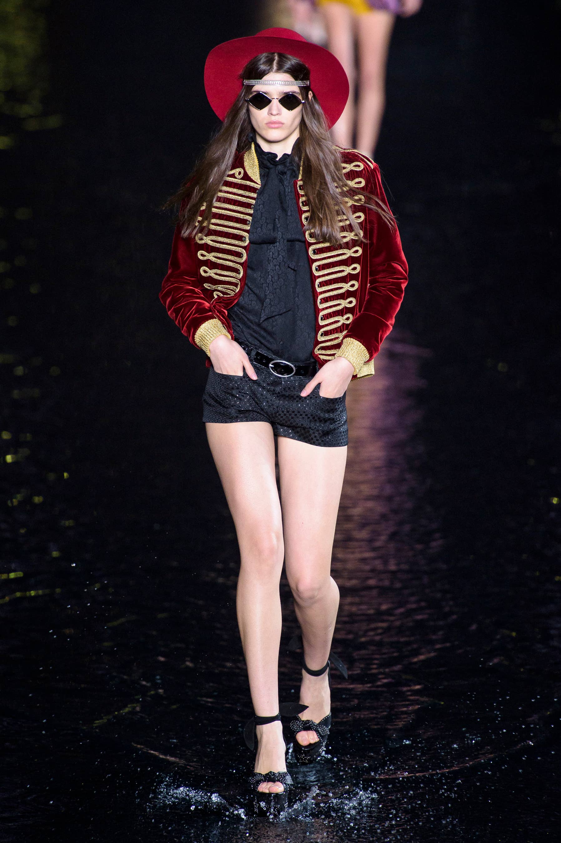 Anthony Vaccarello's Glam-Rockers Walk on Water at Saint Laurent