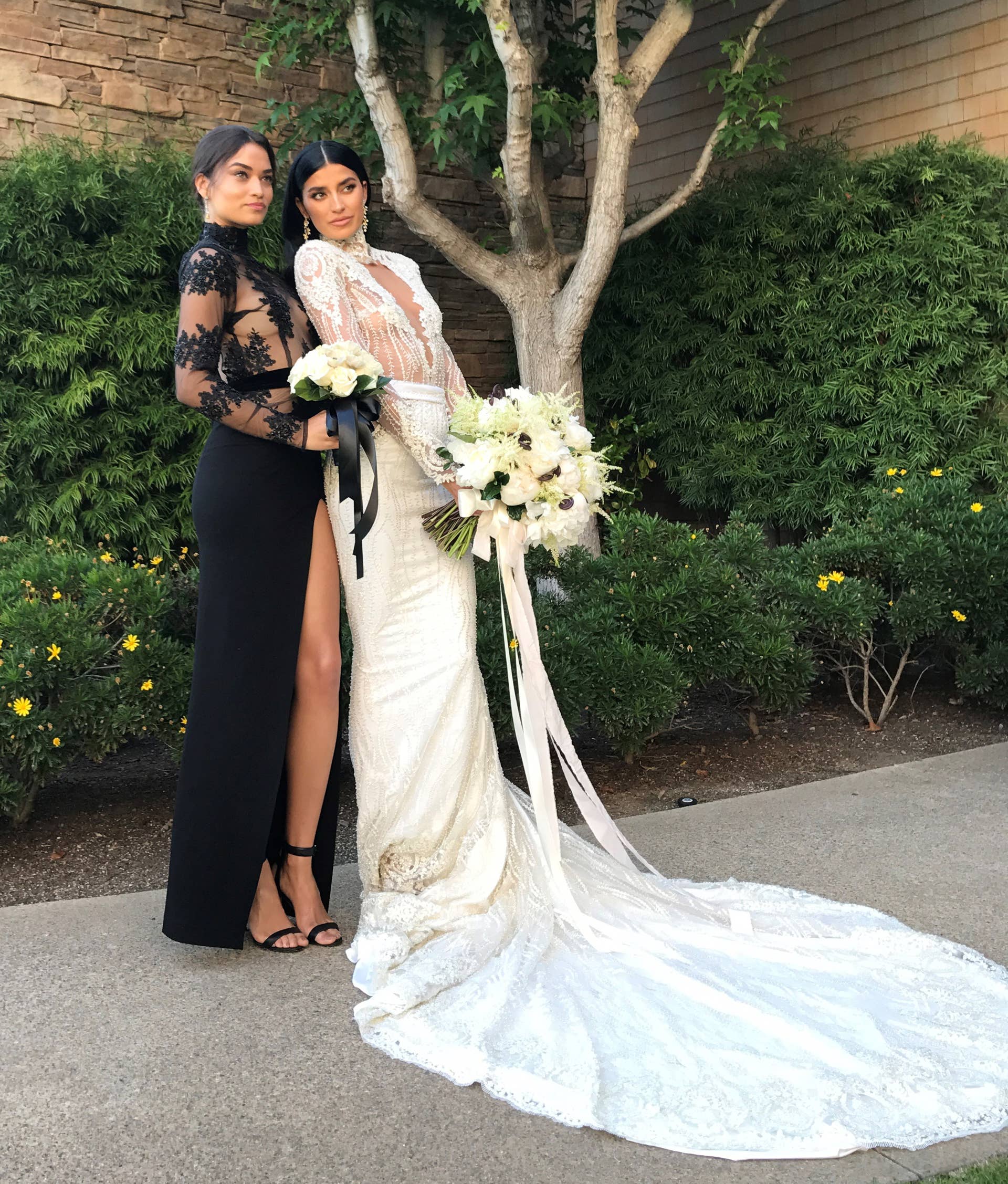 bridesmaid dress disasters Mismatched Burnt Orange Satin Long Mermaid Custom Side Slit Bridesmaid   MarryLover