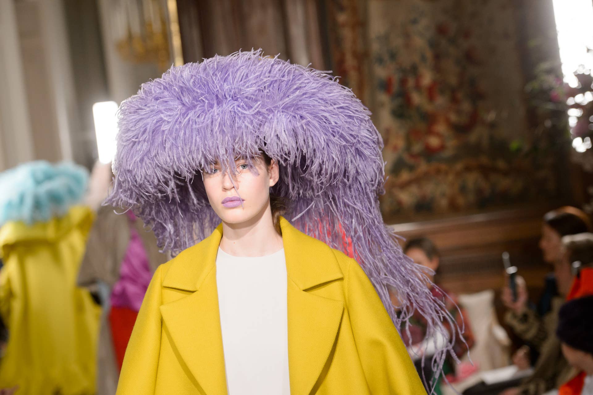 Pierpaolo Piccioli Plays With Proportion, Color and Jellyfish Hats