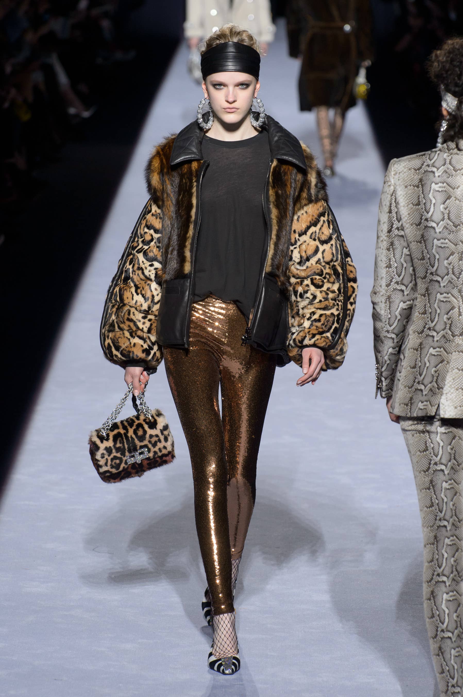 tom ford green leopard dress Tom Ford Strapless Velvet & Leopard Cutout Dress – Recess main image 0
