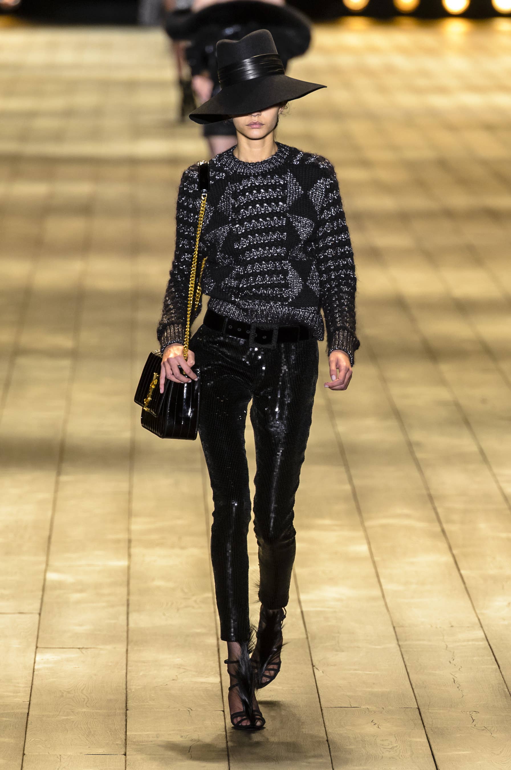 Saint Laurent Does Moody, Sexy Rock 'n' Roll for Fall 2018