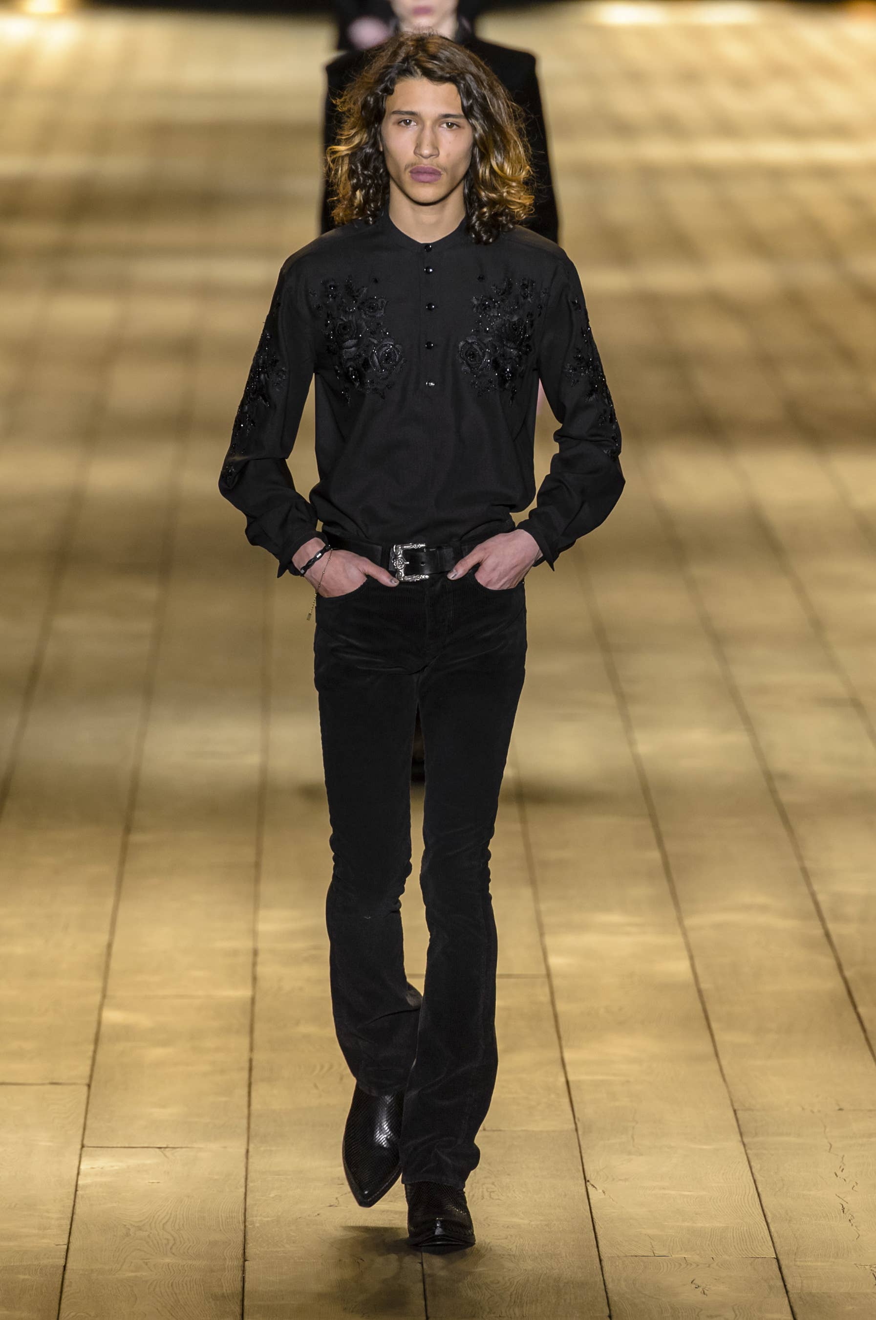 Saint Laurent Does Moody, Sexy Rock 'n' Roll for Fall 2018