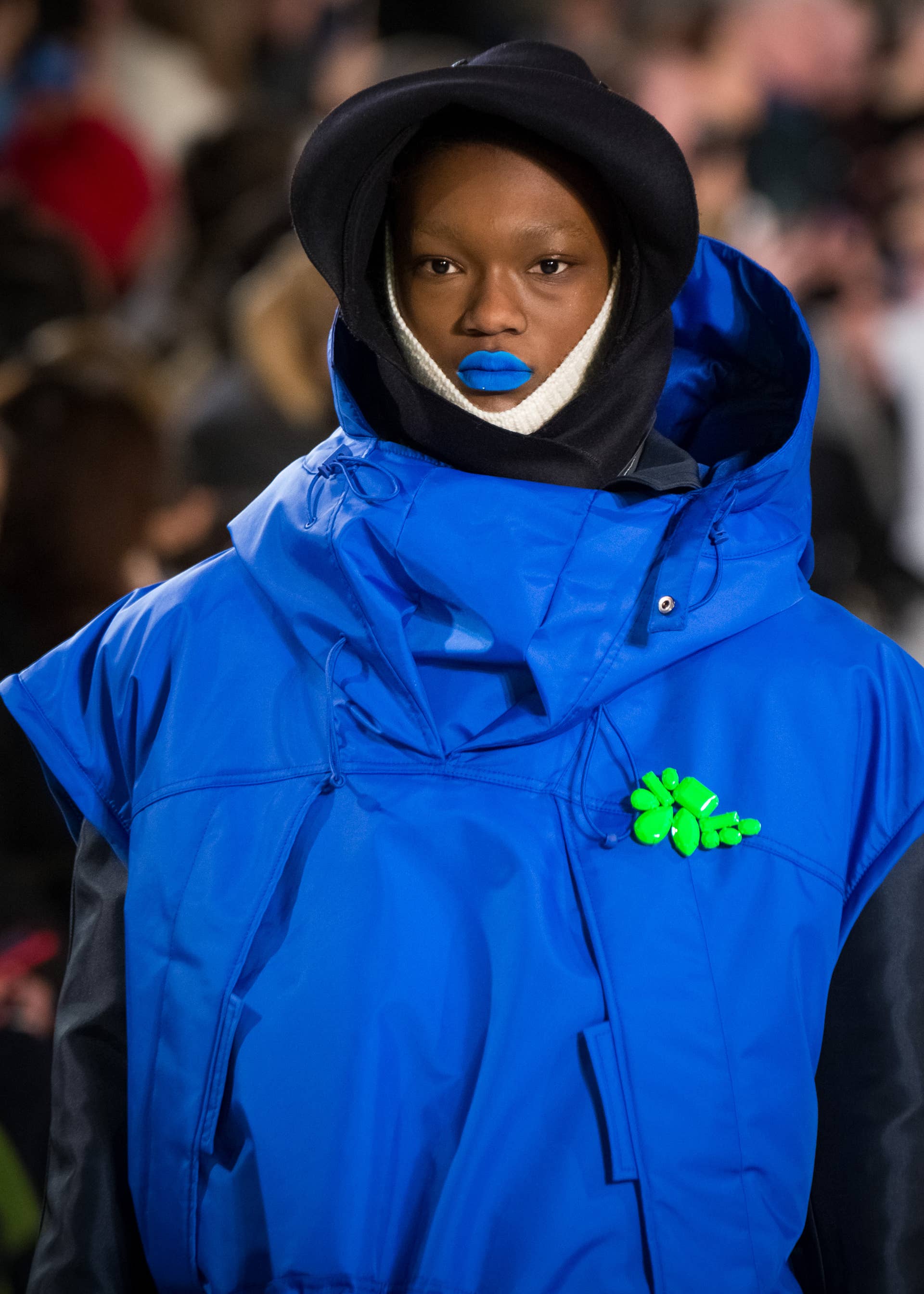 Pat McGrath Created Glittery Oil-Slick Lips for the Maison