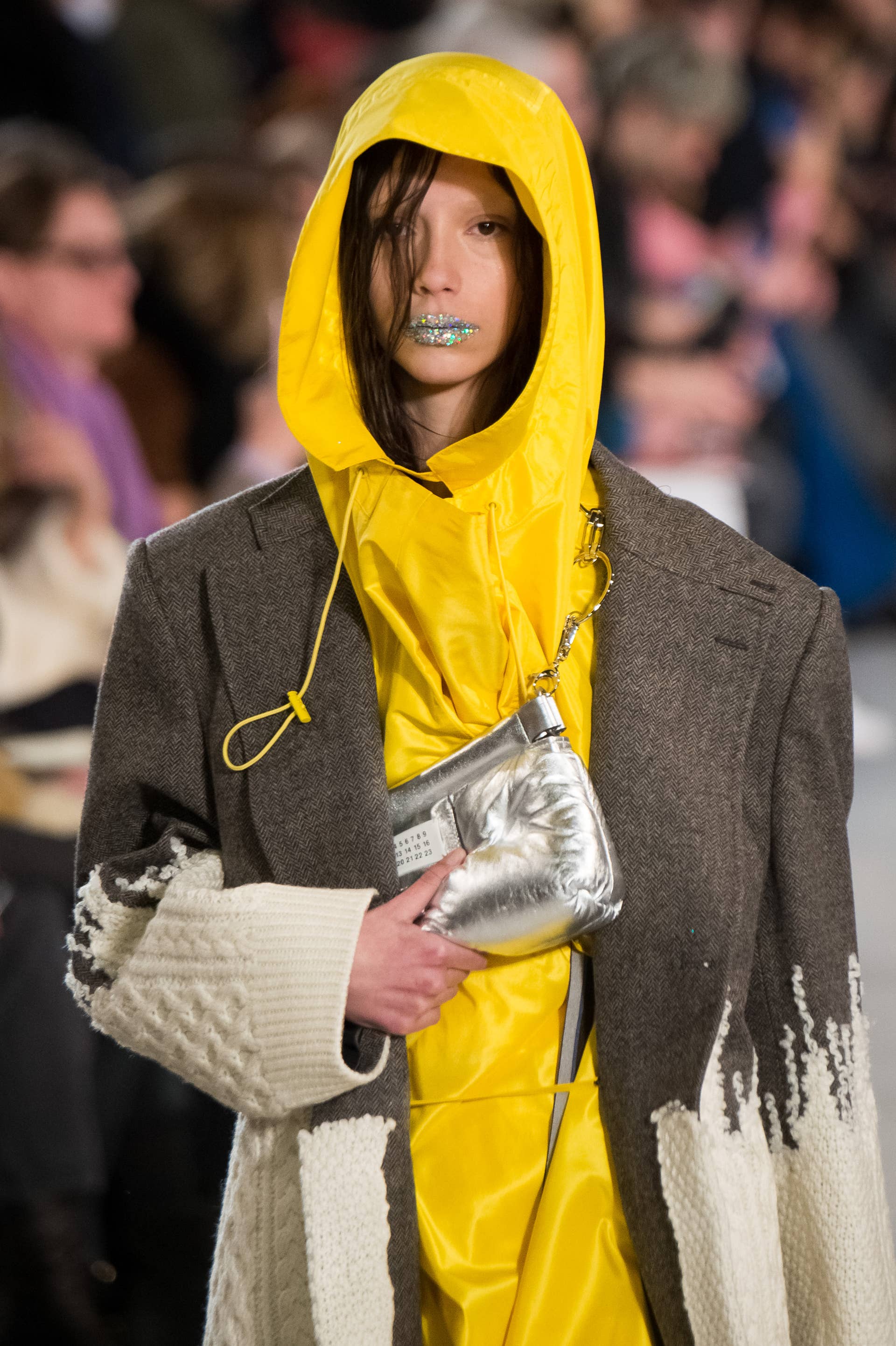 Pat McGrath Created Glittery Oil-Slick Lips for the Maison