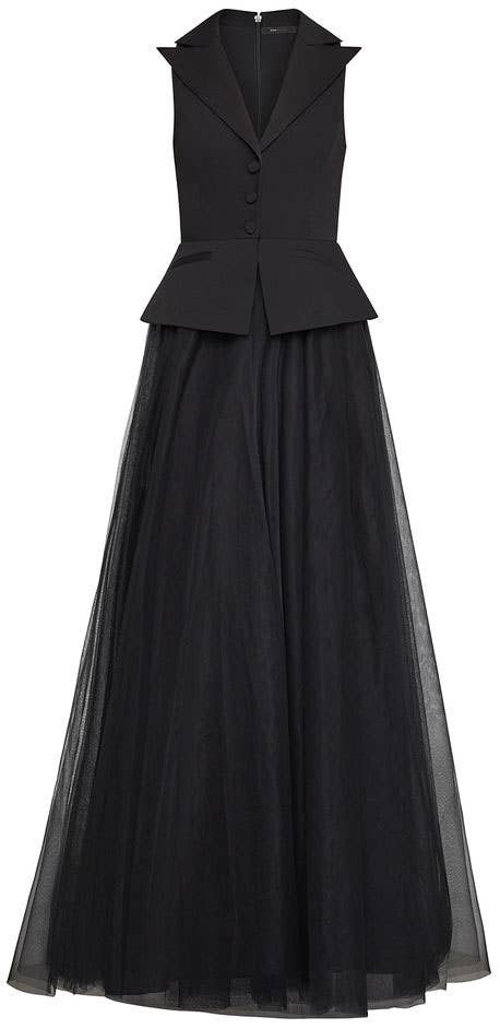 sexy black party dresses Sexy Black Prom Dress Slit Skirt, Evening Dress, Dance Dresses, Gradua –  DressesTailor main image 0