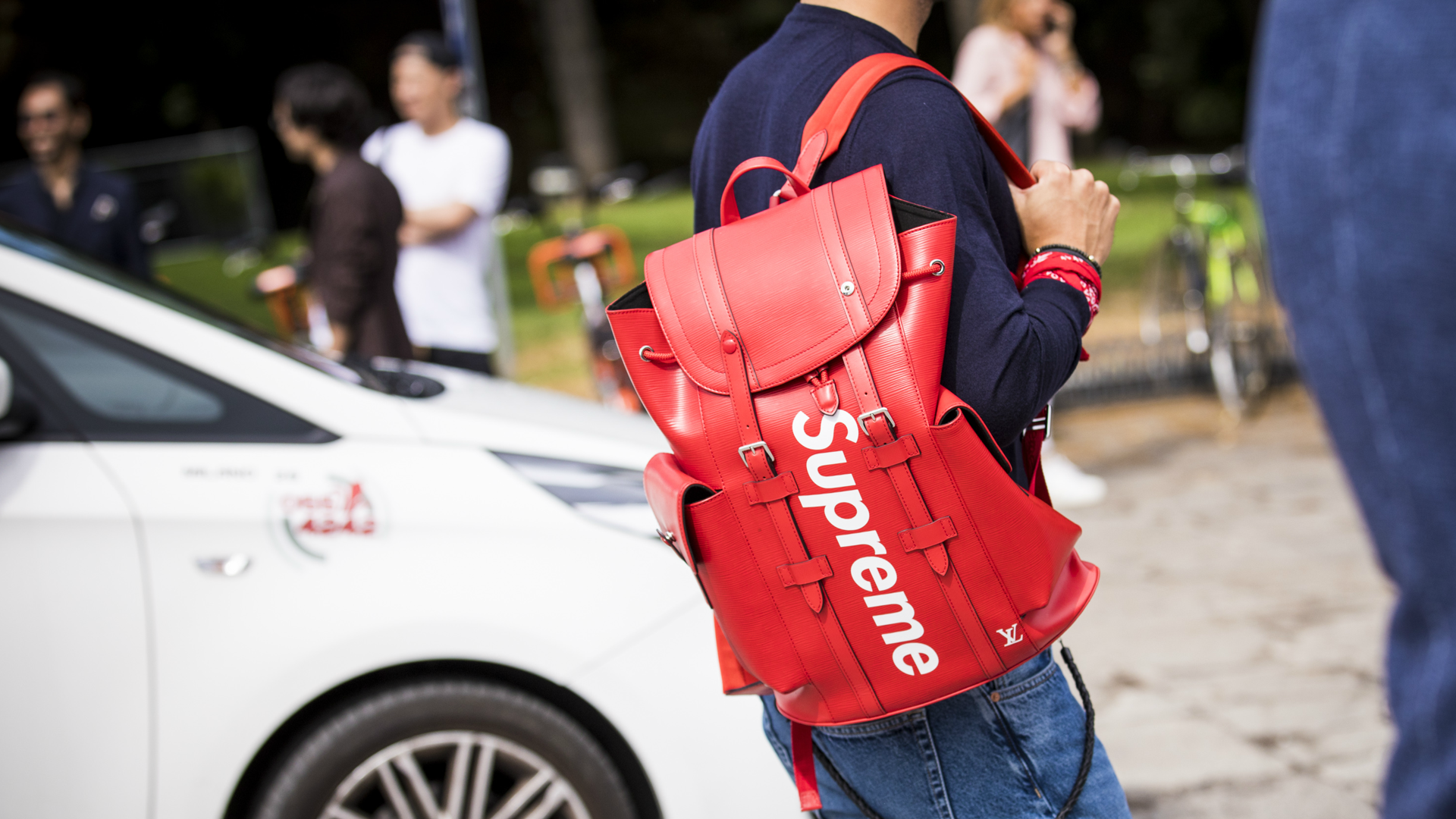 Vuitton Bags Louis Vuitton And Supreme Backpack Supreme LV Black Leather Backpack For Sale In Long Vuitton Bags Louis Vuitton And Supreme Backpack Supreme LV Black Leather Backpack For Sale In Long