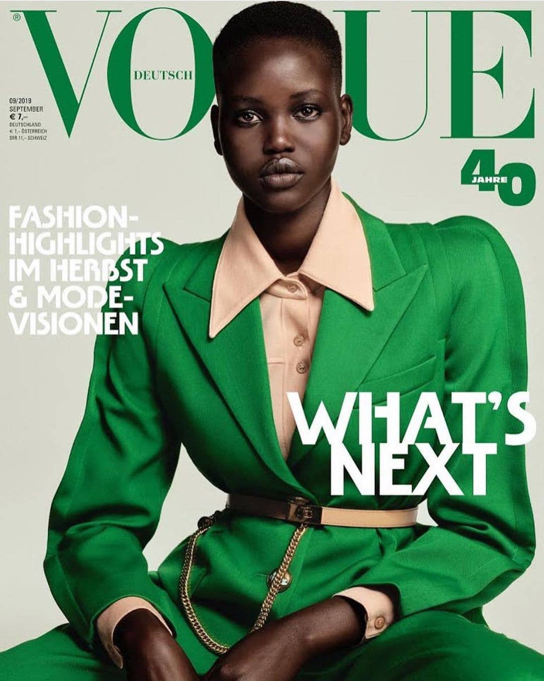 Adut Akech Dominates the September 2019 Issues, Covering 5