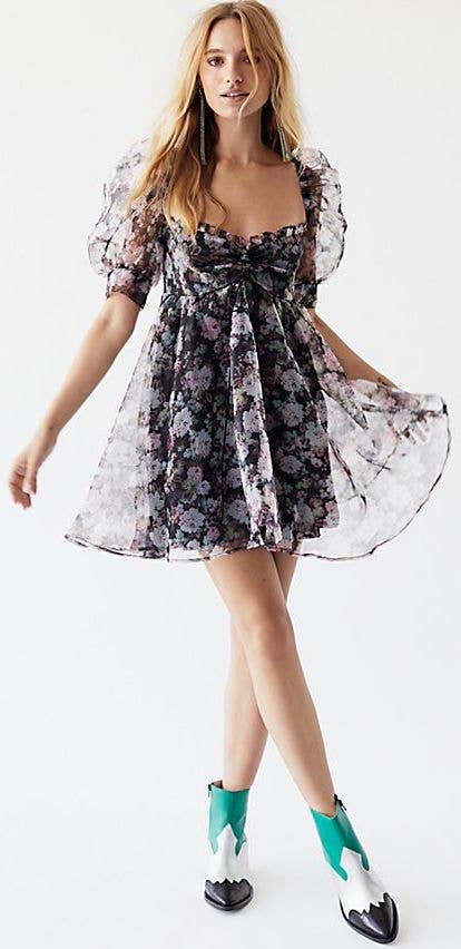slim fit dress slacks Marilyn Babydoll Dress main image 0