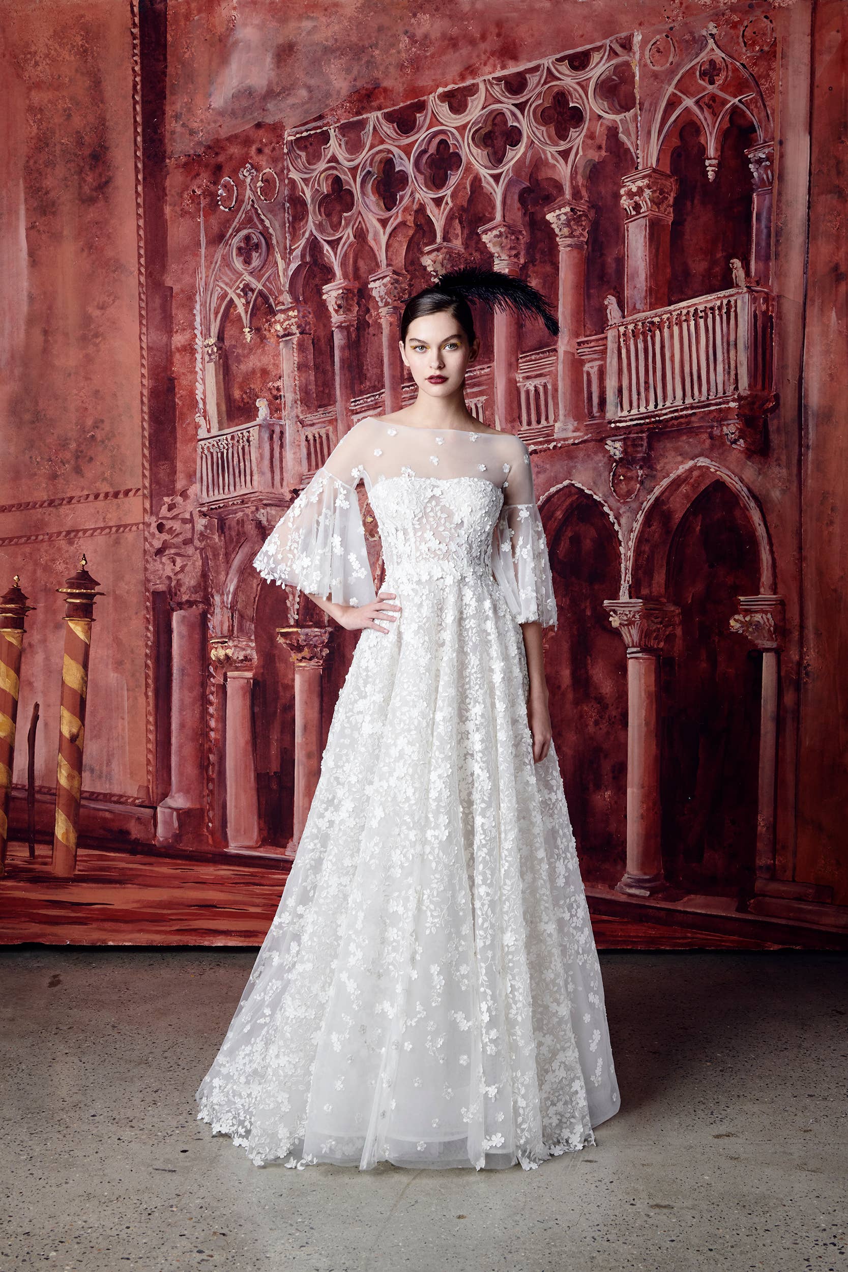 white christmas dresses Floral Dress - Designer Dress main image 0