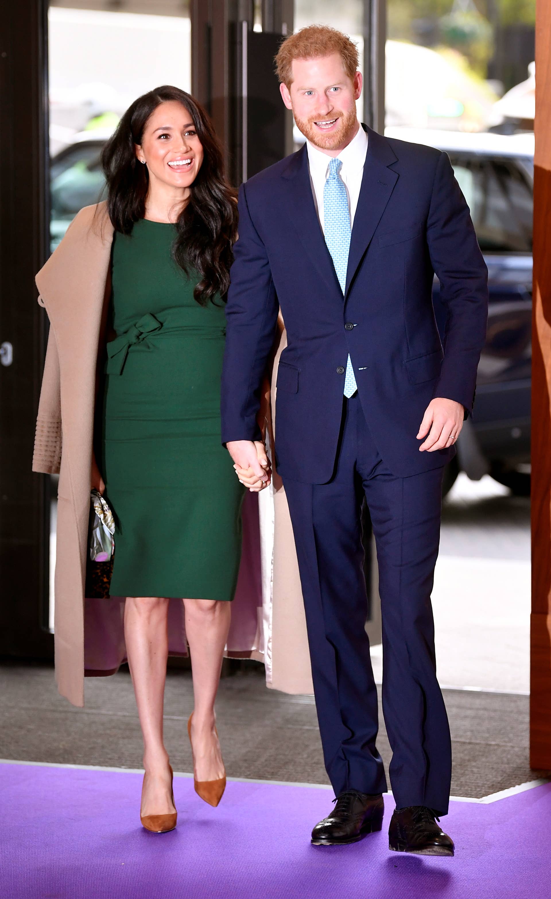 markle green dress The Duchess - Meghan Markle Engagement Green Dress main image 0